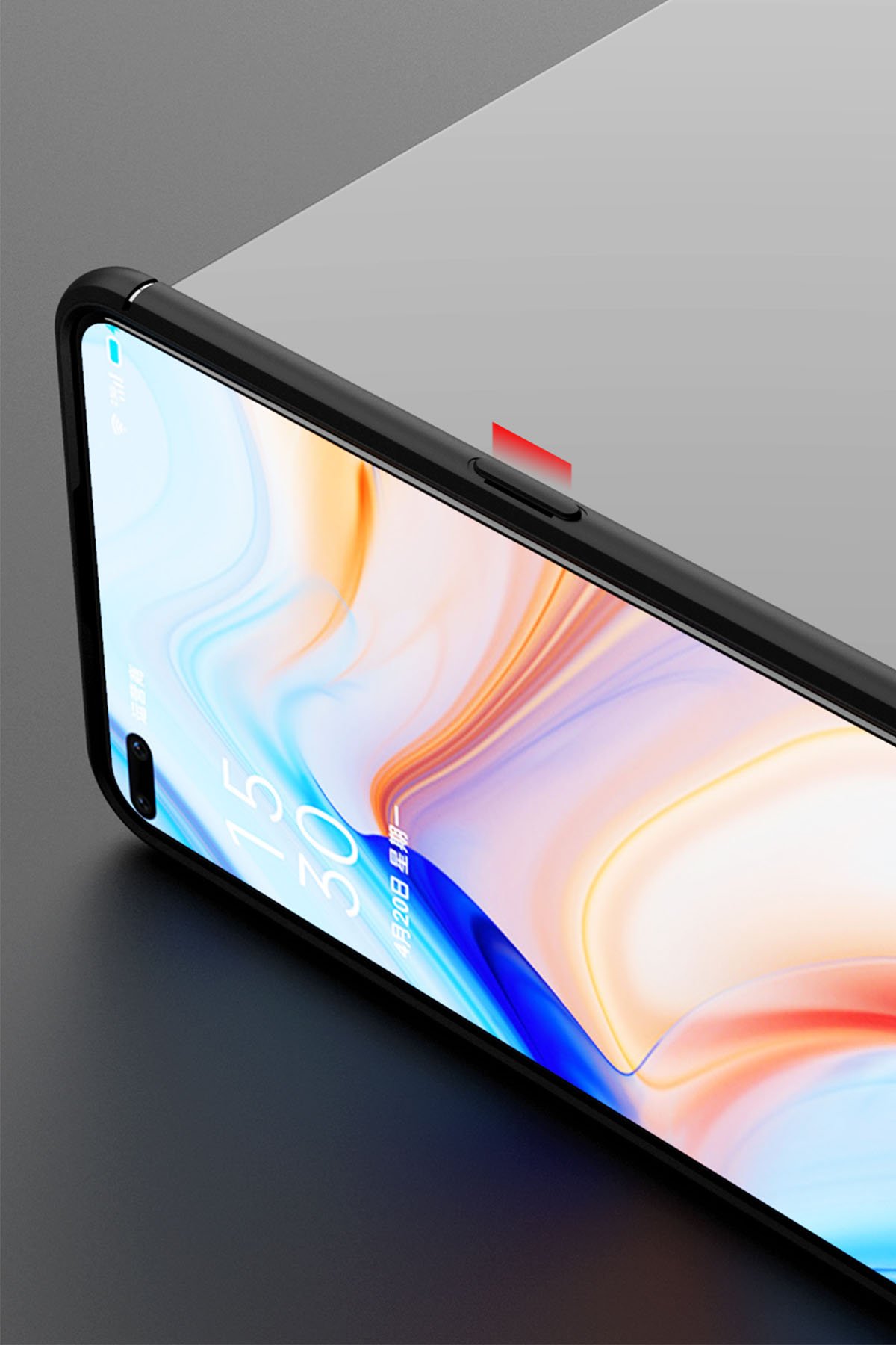Newface Oppo Reno 4 Lite Kılıf Montreal Silikon Kapak - Pembe