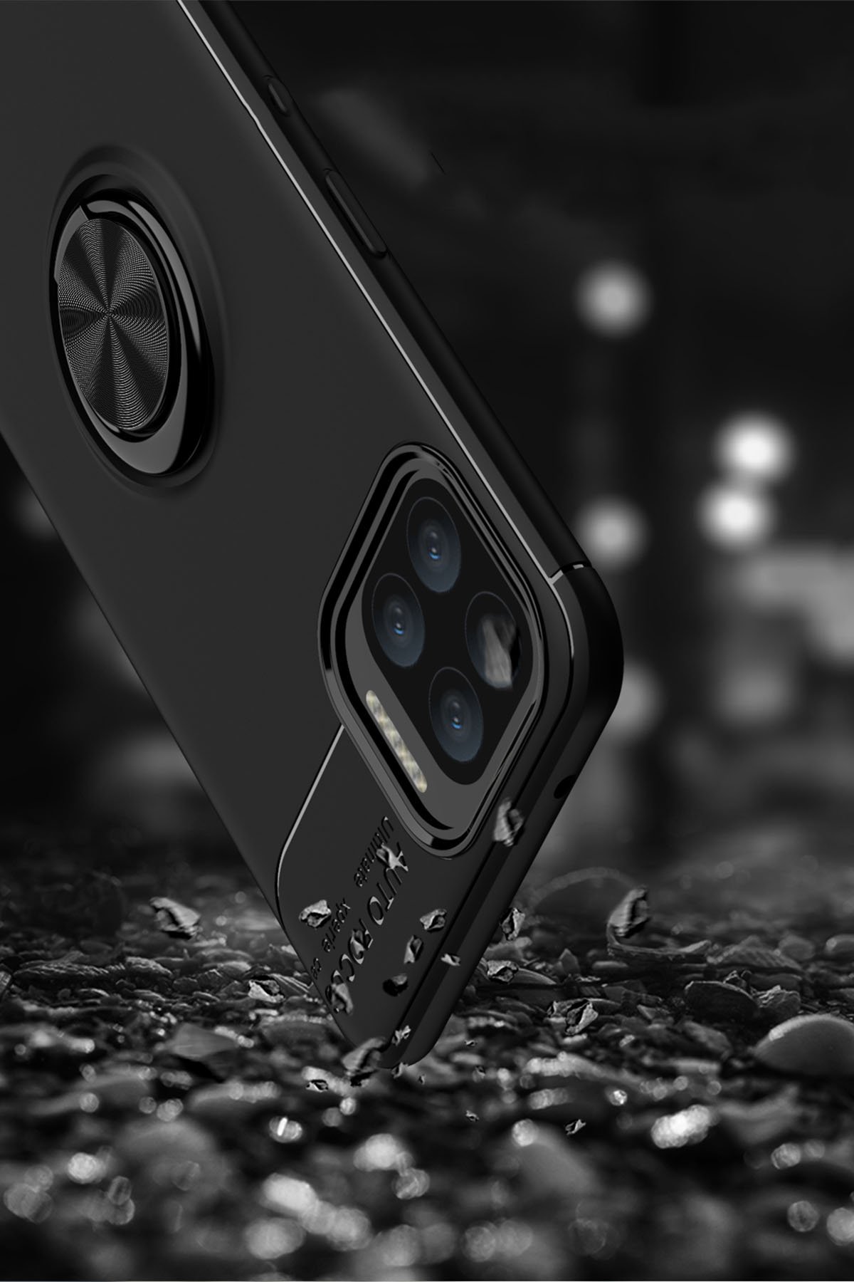 Newface Oppo Reno 4 Lite Kılıf Palm Buzlu Kamera Sürgülü Silikon - Sarı