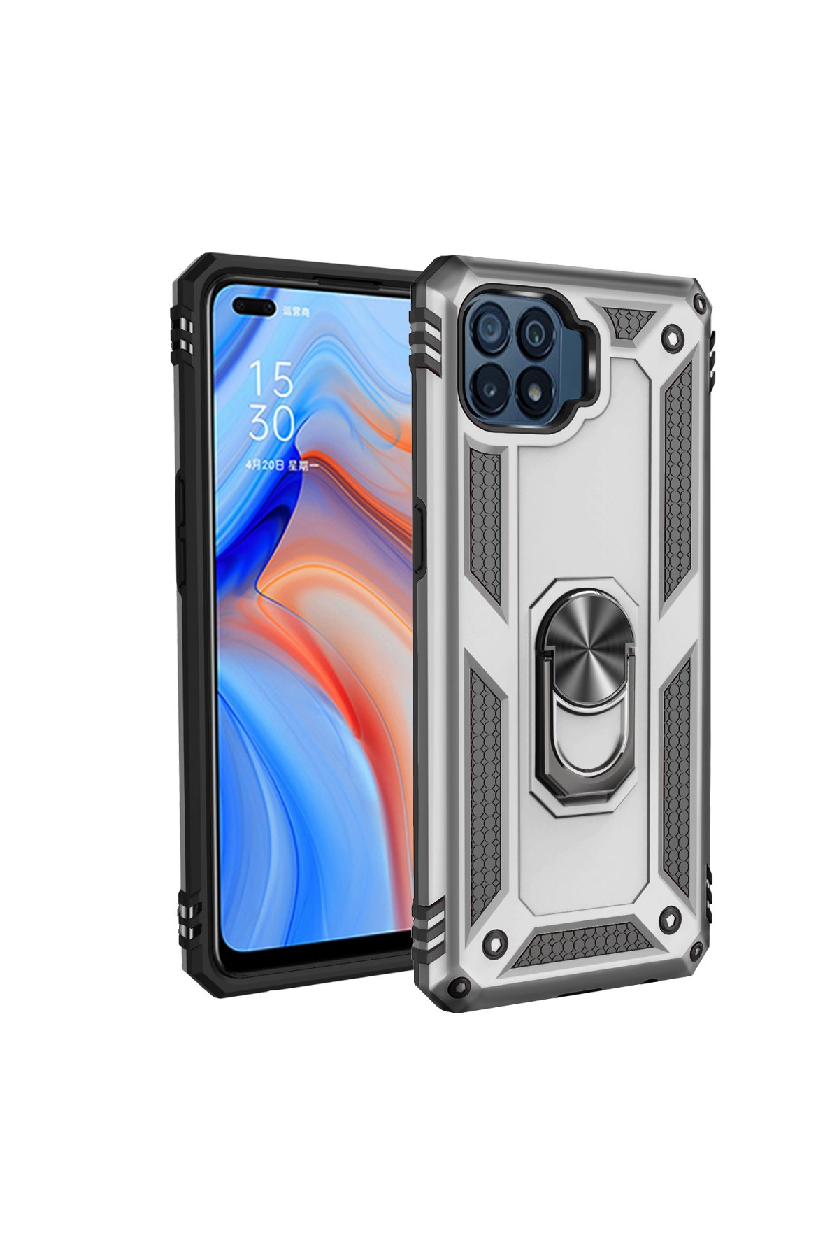 Newface Oppo Reno 4 Lite Kılıf Lüx Şeffaf Silikon - Şeffaf