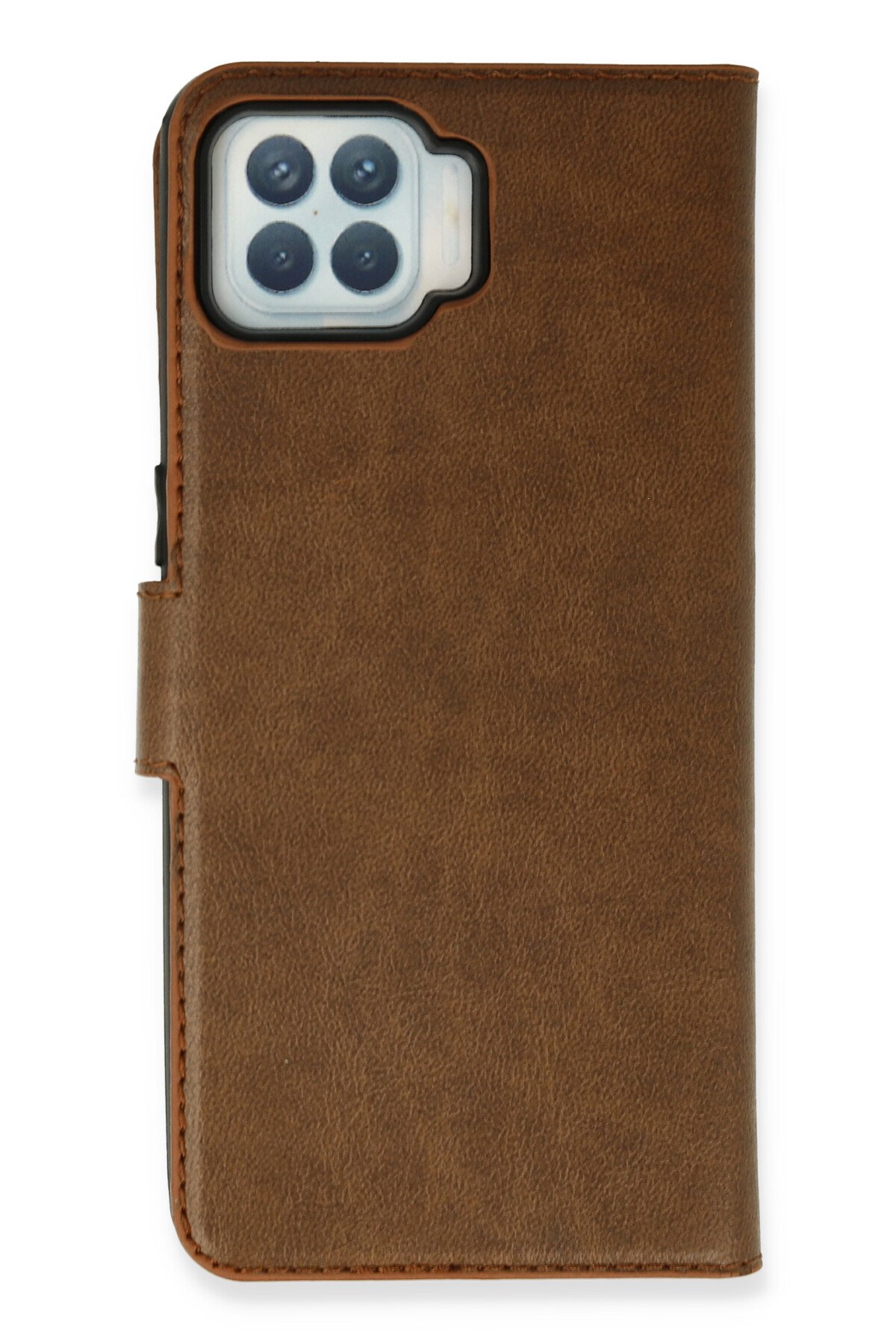 Newface Oppo Reno 4 Lite Kılıf Lüx Çift Renkli Silikon - Siyah