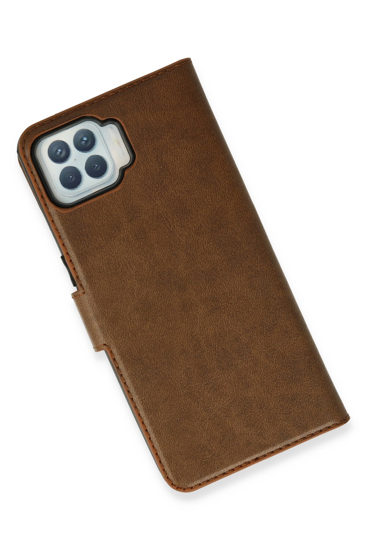 Newface Oppo Reno 4 Lite Kılıf Lüx Çift Renkli Silikon - Siyah