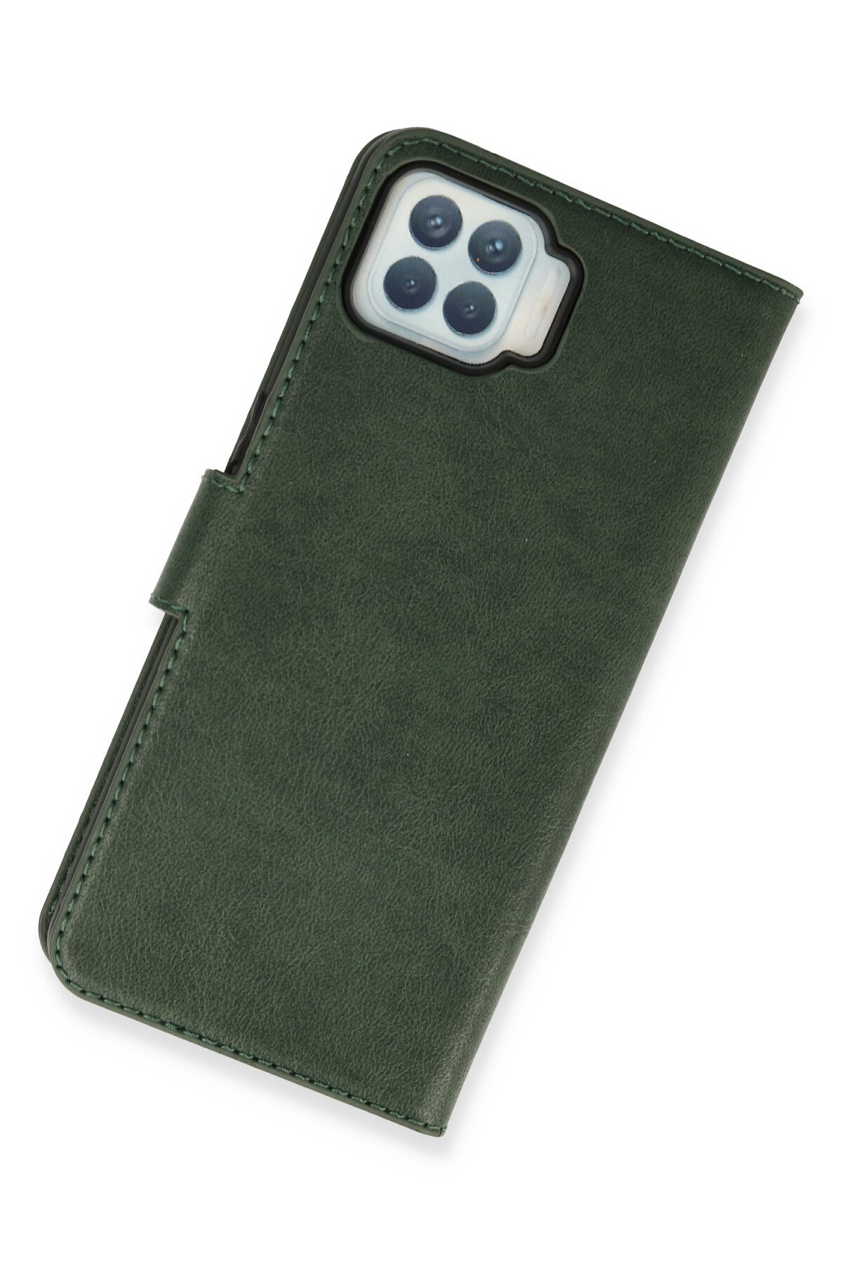 Newface Oppo Reno 4 Lite Kılıf Loop Deri Silikon - Yeşil