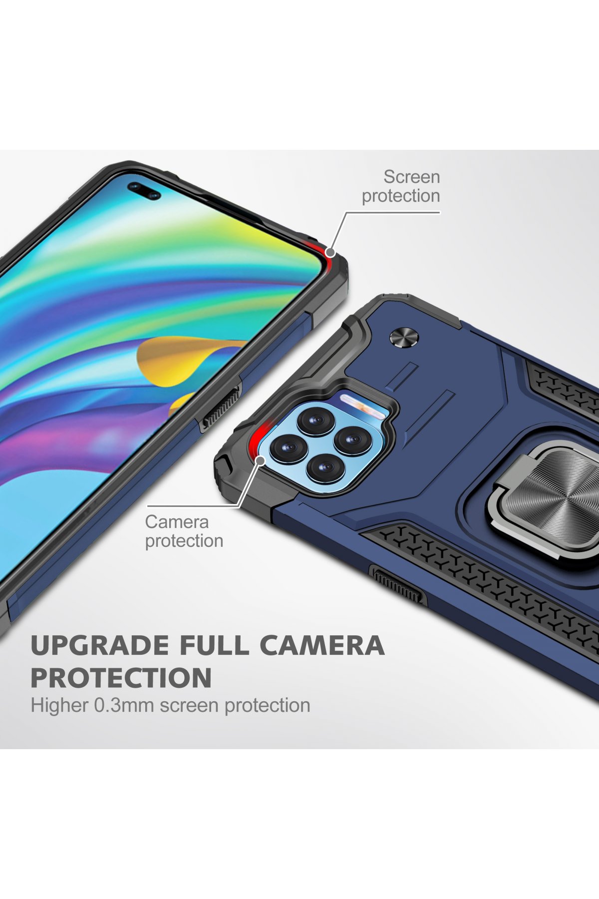 Newface Oppo Reno 4 Lite Kılıf Palm Buzlu Kamera Sürgülü Silikon - Pembe