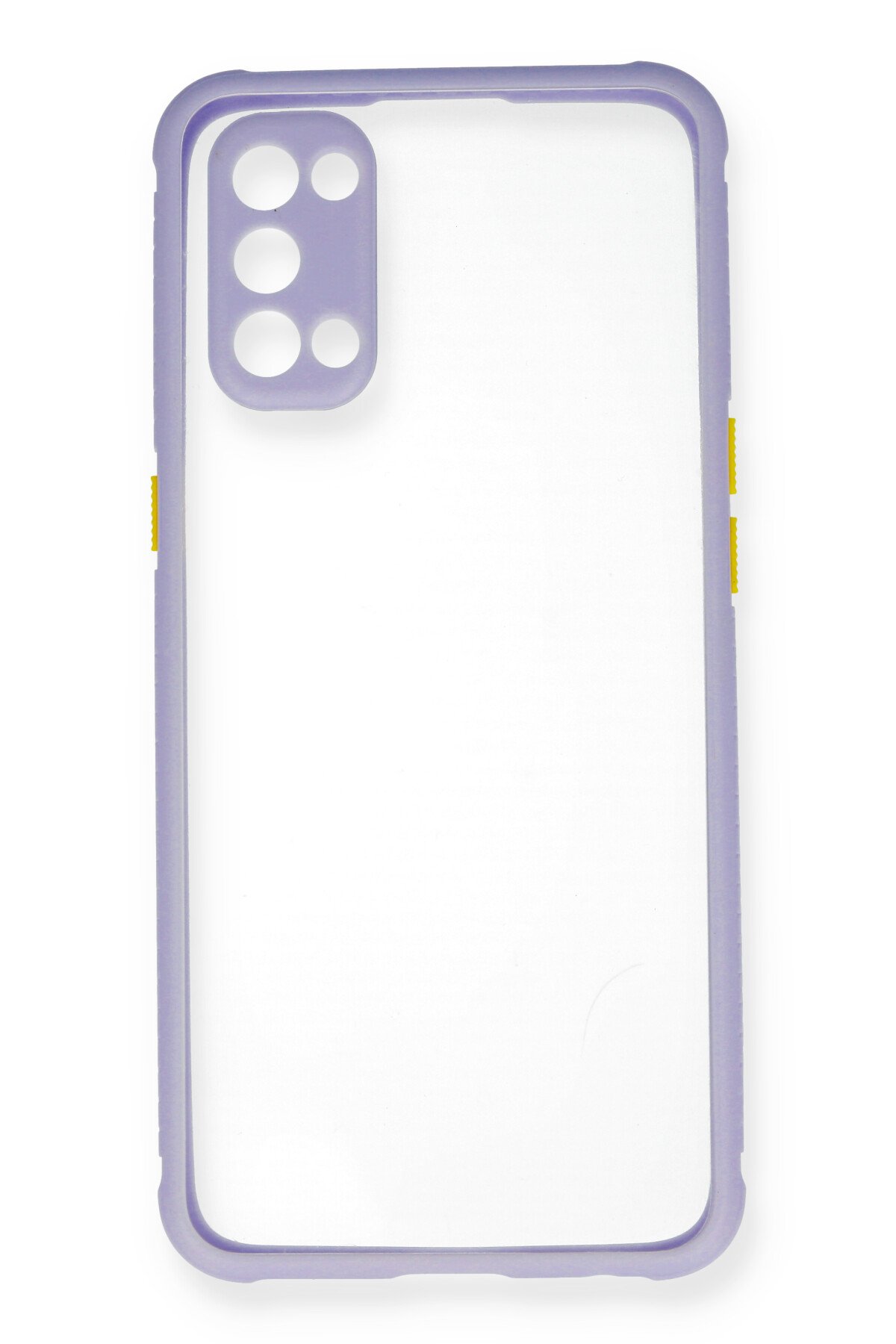 Newface Oppo Reno 4 Kılıf First Silikon - Lila