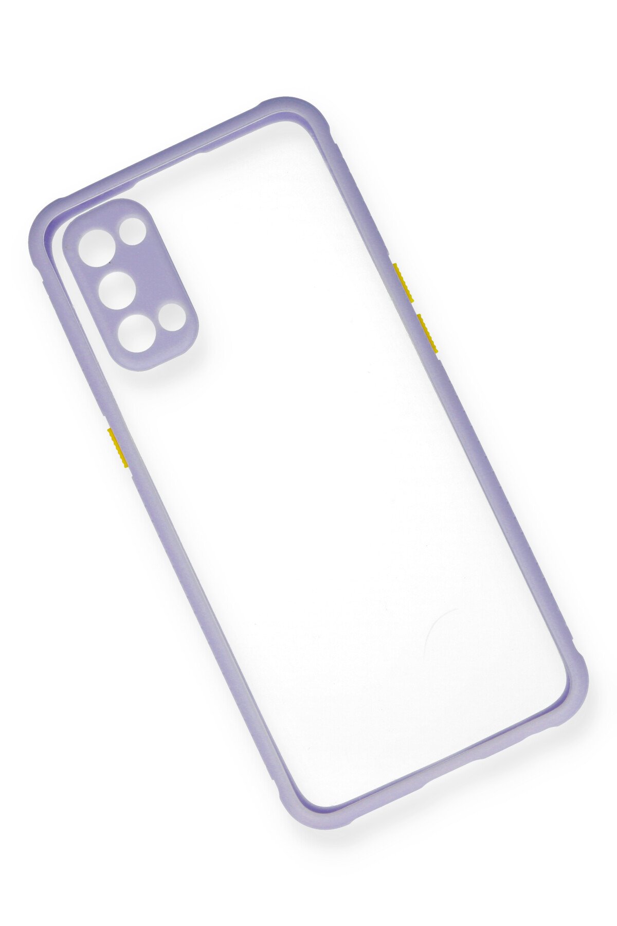 Newface Oppo Reno 4 Kılıf First Silikon - Lila