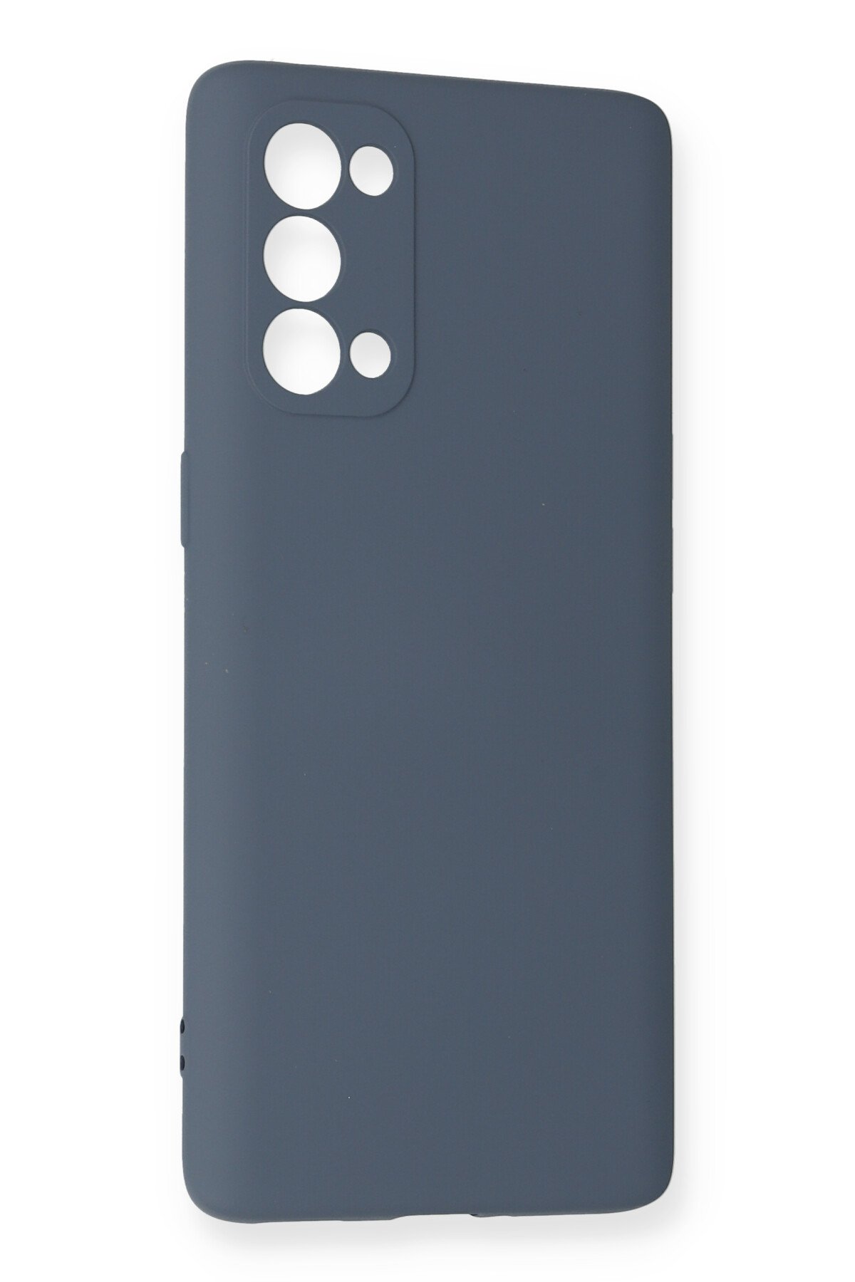 Newface Oppo Reno 5 Kılıf Nano içi Kadife  Silikon - Lacivert