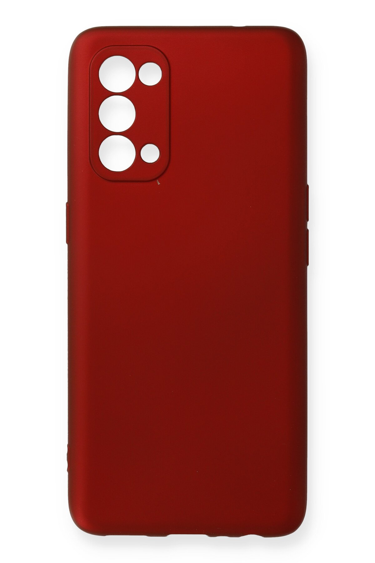 Newface Oppo Reno 5 Kılıf Kelvin Kartvizitli Silikon - Bordo