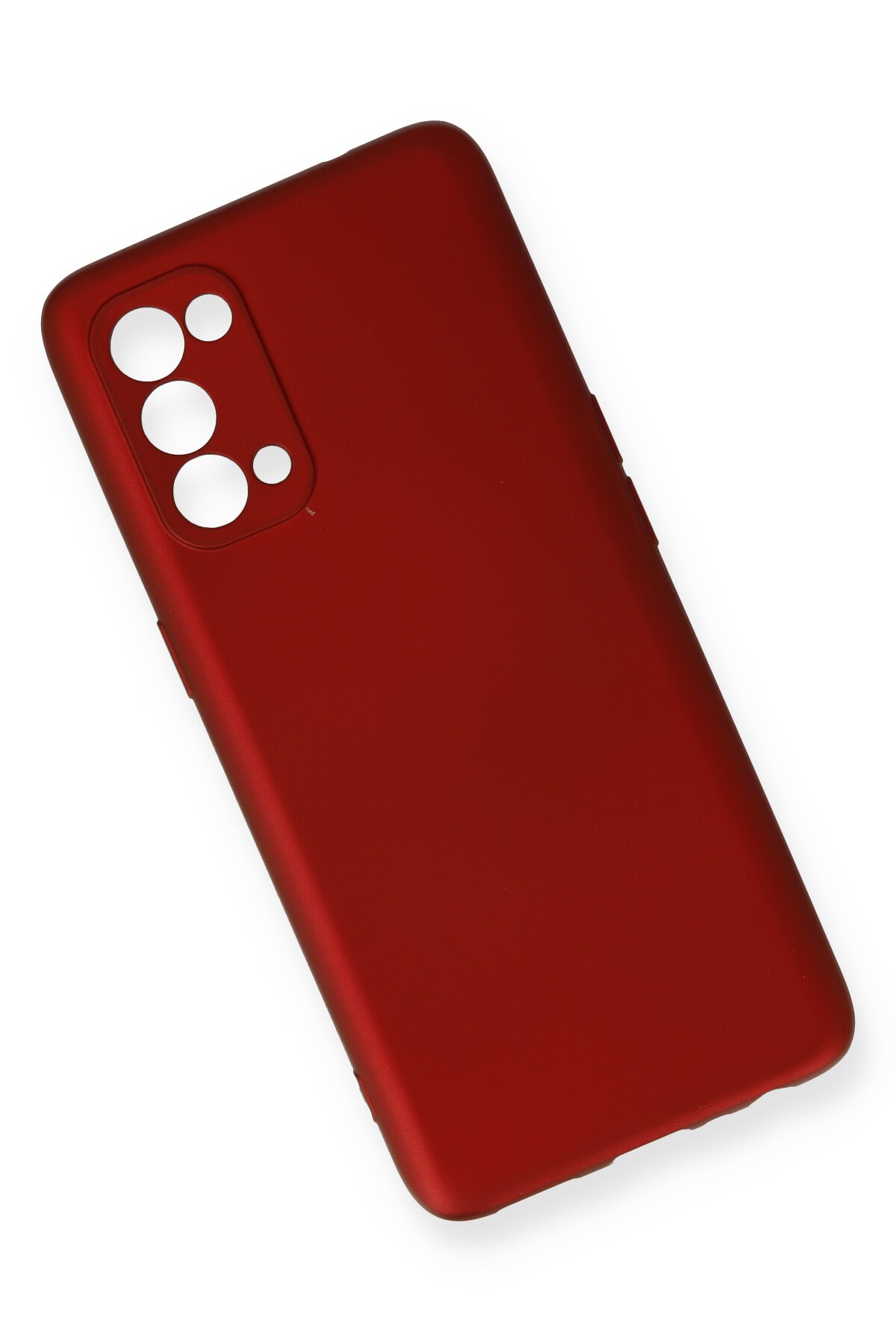 Newface Oppo Reno 5 Kılıf Kelvin Kartvizitli Silikon - Bordo