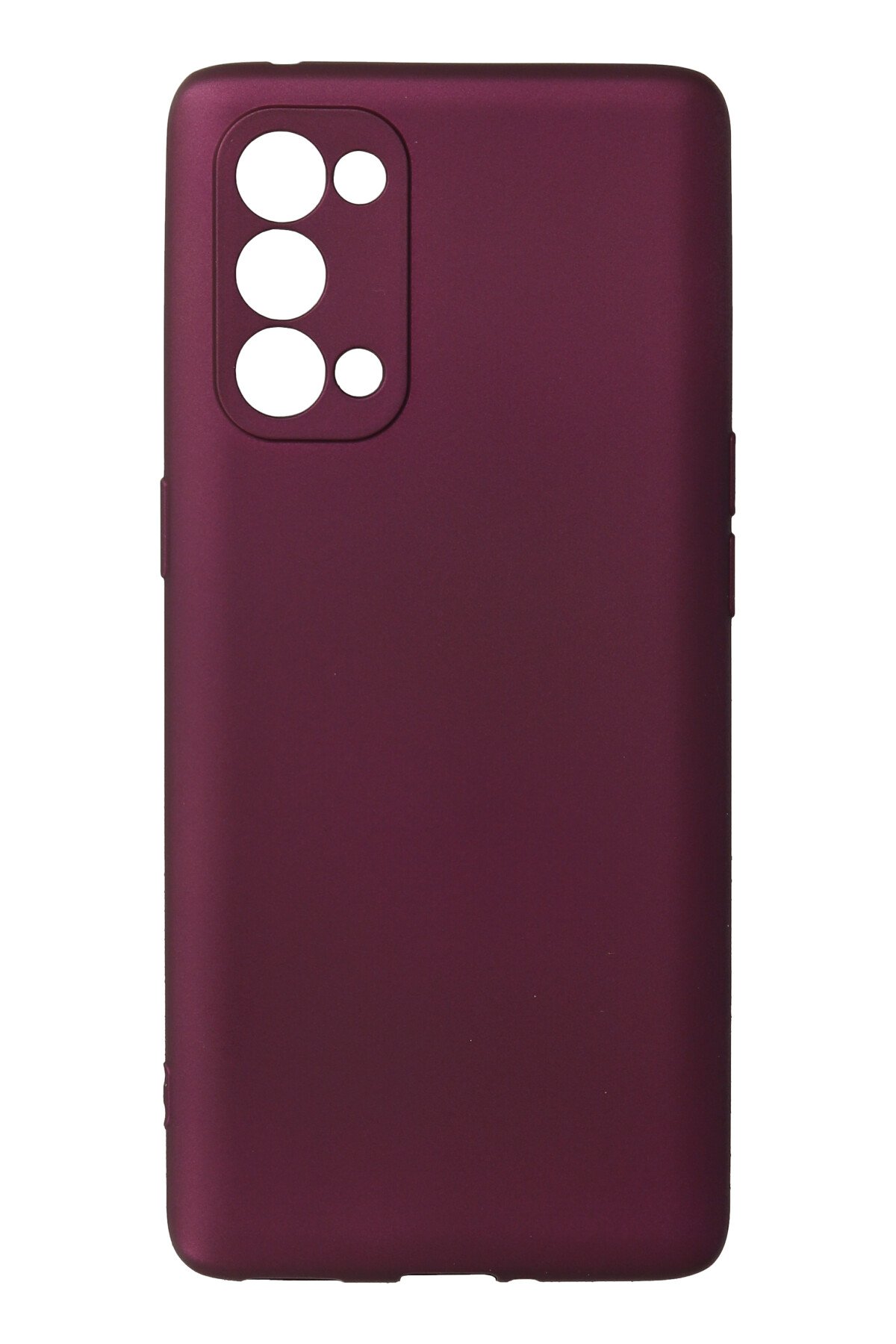 Newface Oppo Reno 5 Kılıf Kelvin Kartvizitli Silikon - Bordo