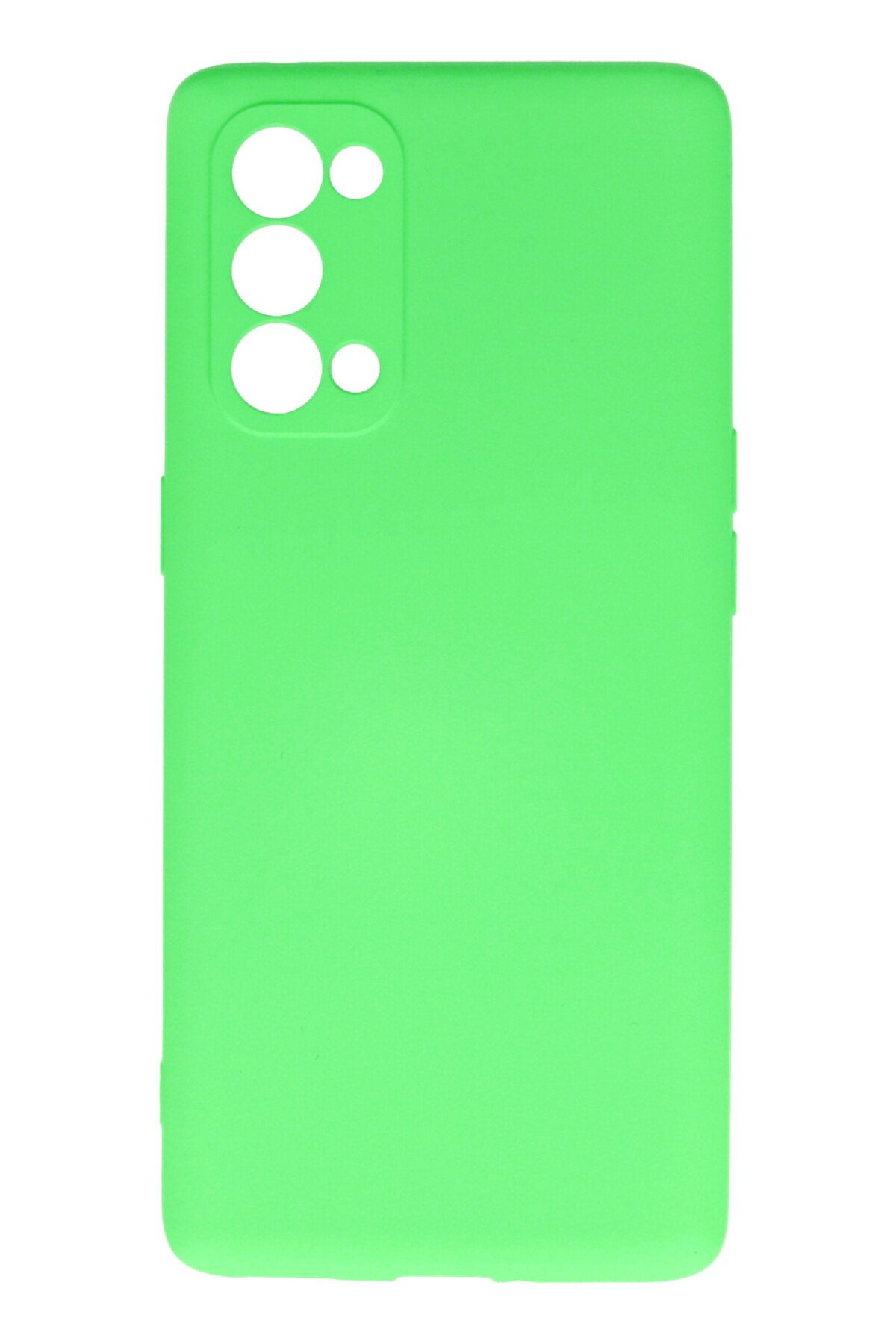 Newface Oppo Reno 5 Kılıf Nano içi Kadife Silikon - Siyah