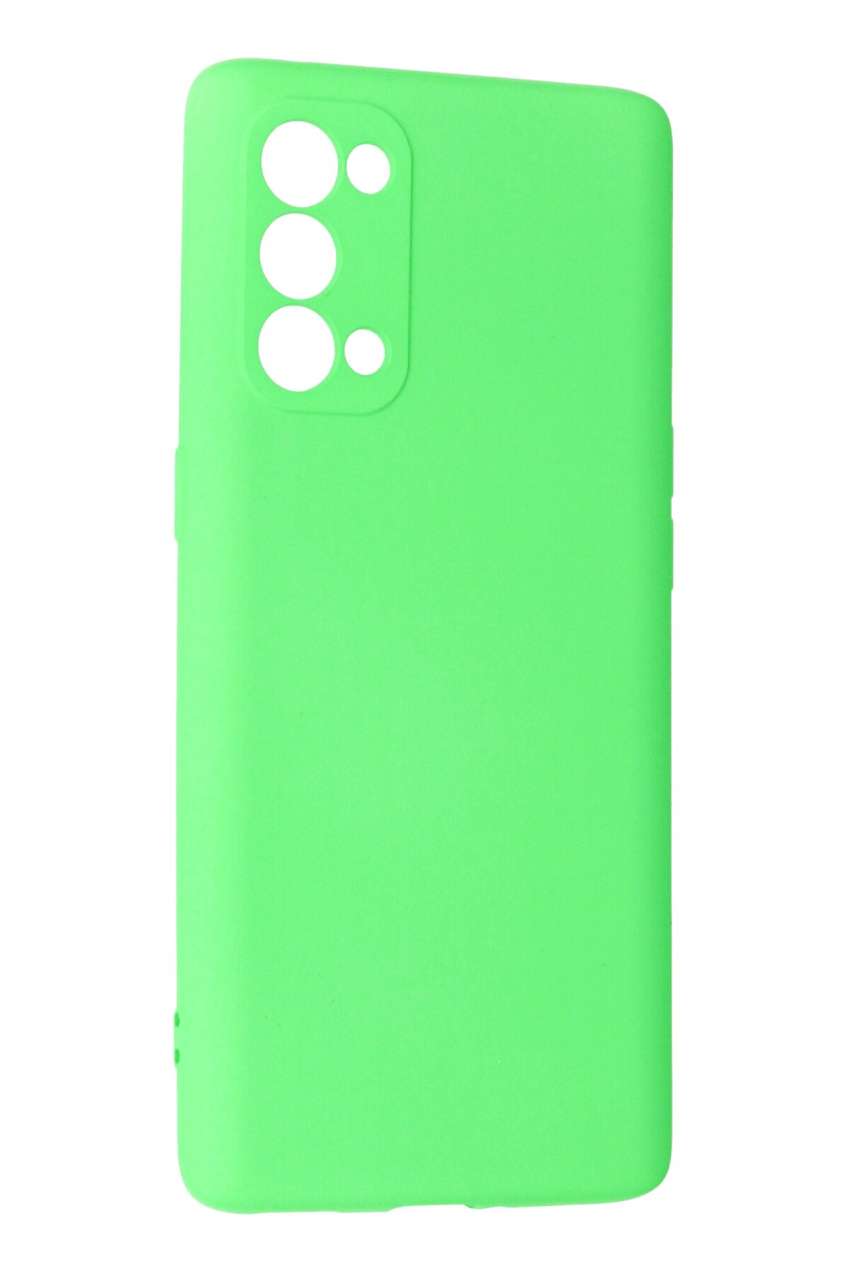 Newface Oppo Reno 5 Kılıf Nano içi Kadife Silikon - Siyah