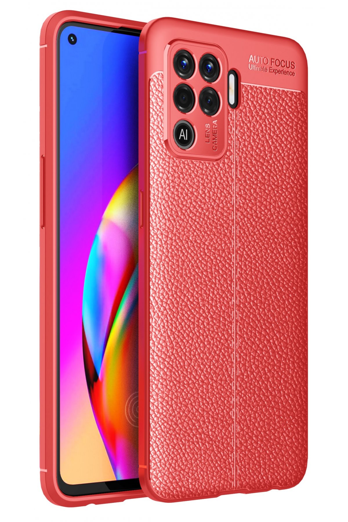 Newface Oppo Reno 5 Lite Kılıf Nano içi Kadife Silikon - Mavi