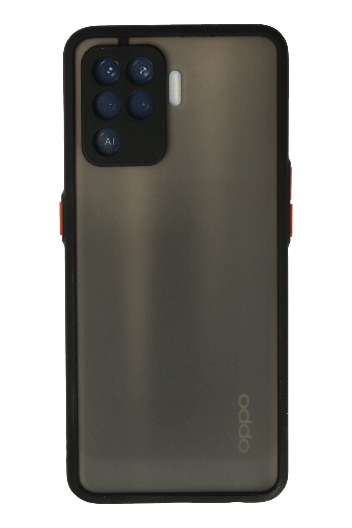Newface Oppo Reno 5 Lite Kılıf Pars Lens Yüzüklü Silikon - Gümüş