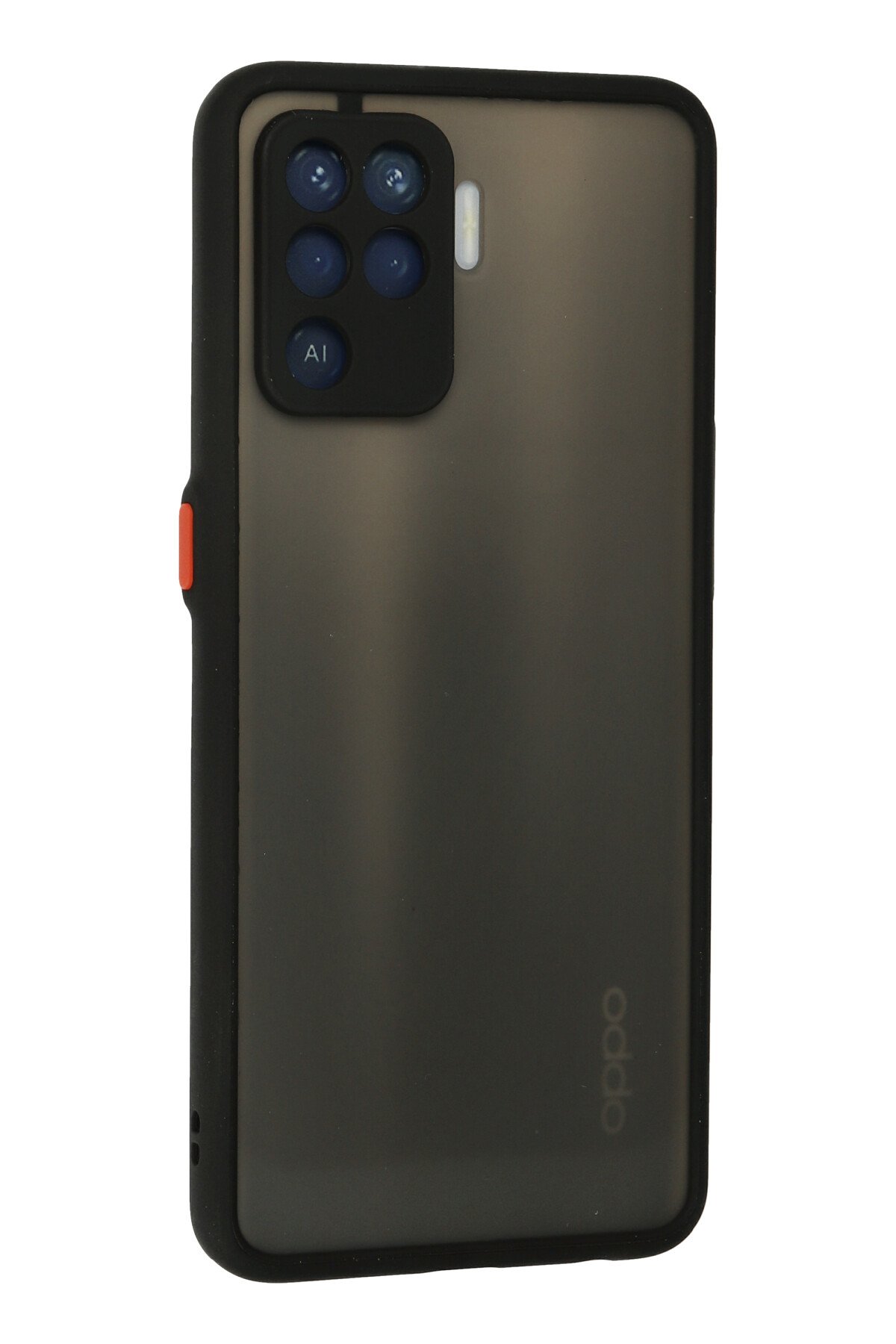 Newface Oppo Reno 5 Lite Kılıf Pars Lens Yüzüklü Silikon - Gümüş