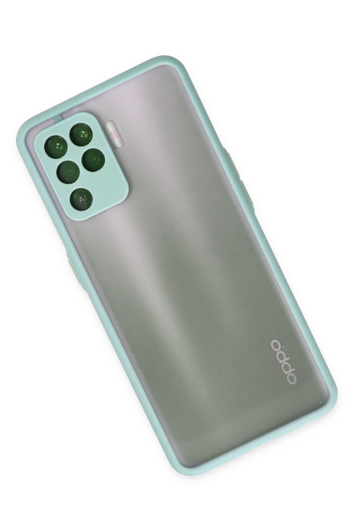 Newface Oppo Reno 5 Lite Kılıf Nano içi Kadife Silikon - Turuncu