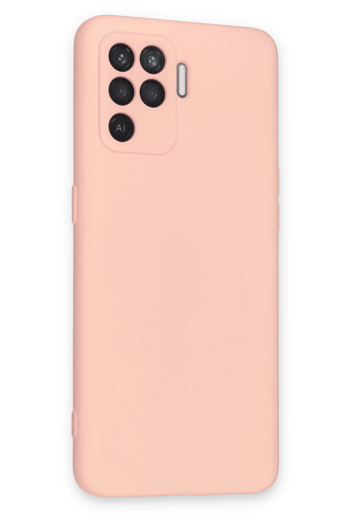 Newface Oppo Reno 5 Lite Kılıf Montreal Yüzüklü Silikon Kapak - Siyah