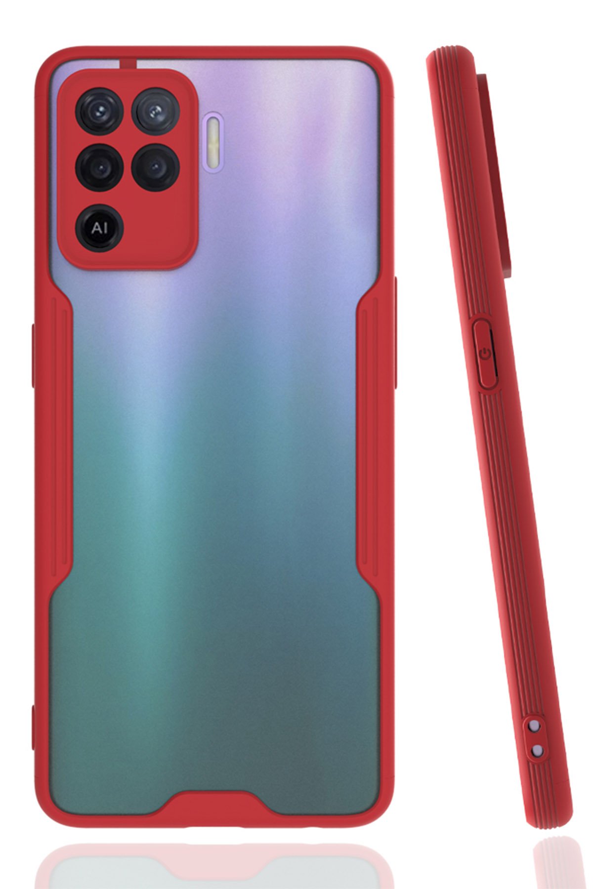 Newface Oppo Reno 5 Lite Kılıf Nano içi Kadife Silikon - Sarı