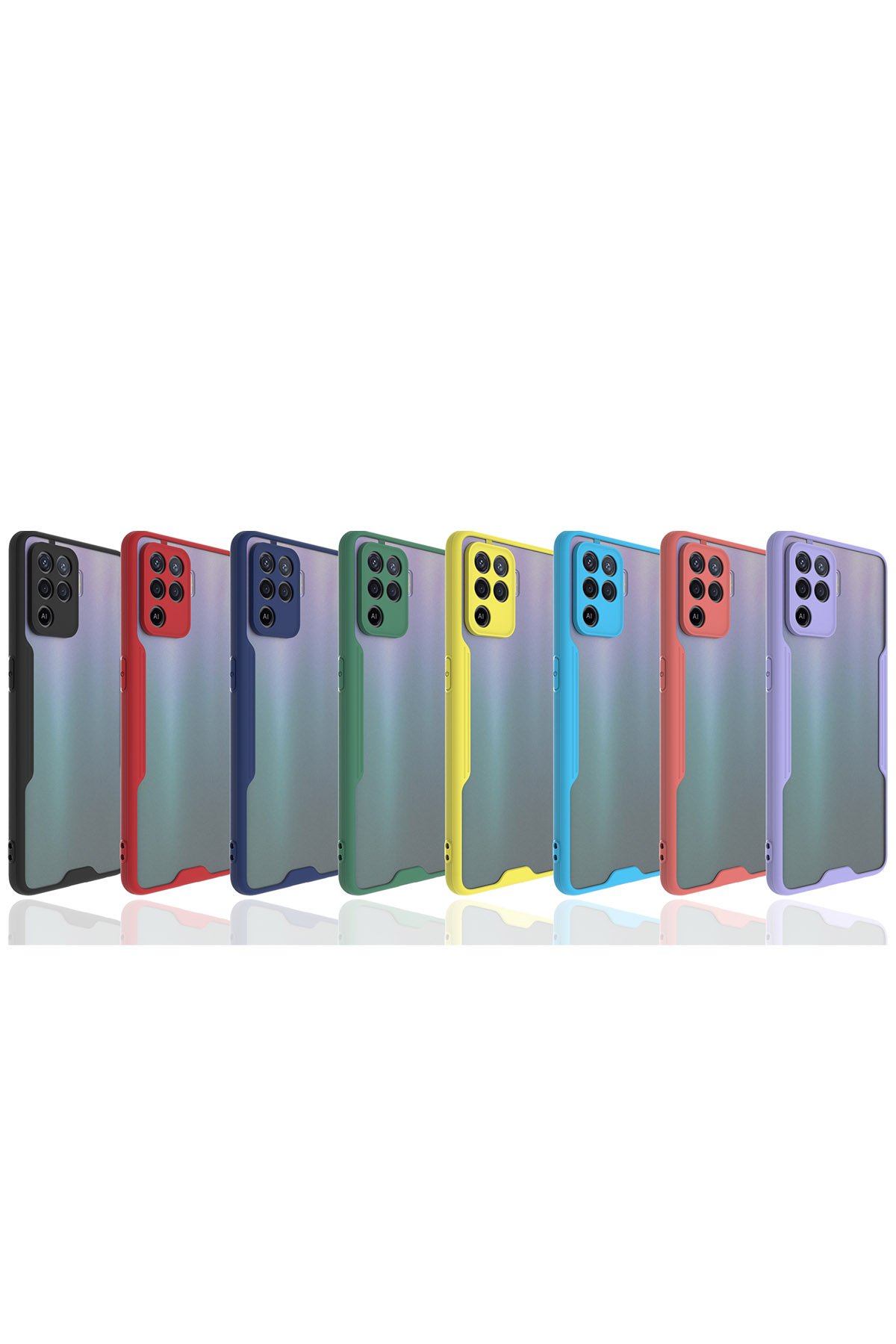 Newface Oppo Reno 5 Lite Kılıf Montreal Silikon Kapak - Pembe
