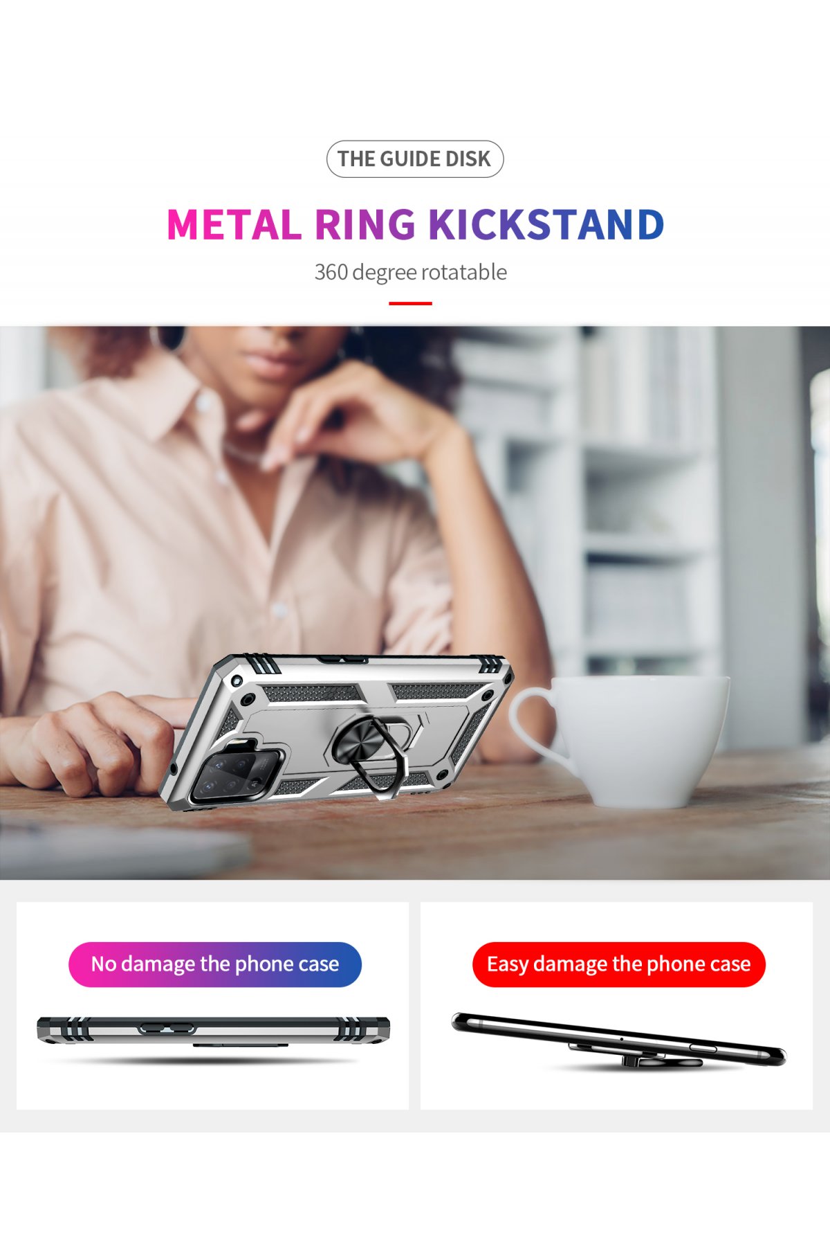 Newface Oppo Reno 5 Lite Kılıf Auto Focus Karbon Kapak - Lacivert