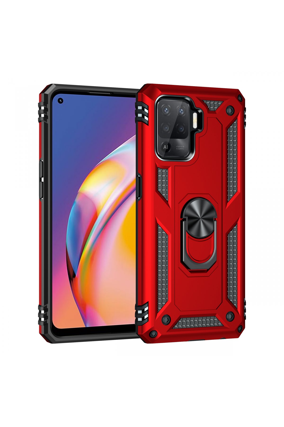 Newface Oppo Reno 5 Lite Kılıf S Silikon - Yeşil