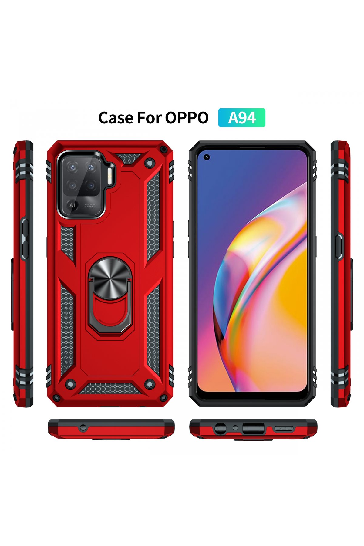 Newface Oppo Reno 5 Lite Kılıf S Silikon - Yeşil