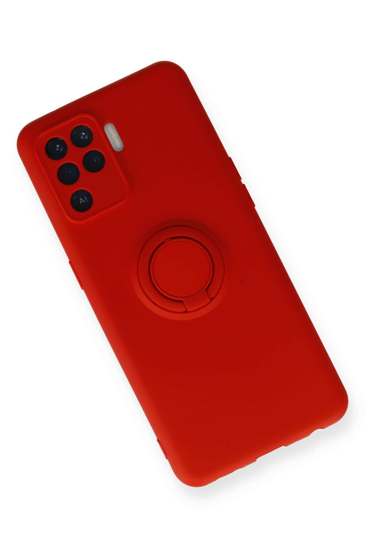 Newface Oppo Reno 5 Lite Kılıf Auto Focus Karbon Kapak - Kahverengi