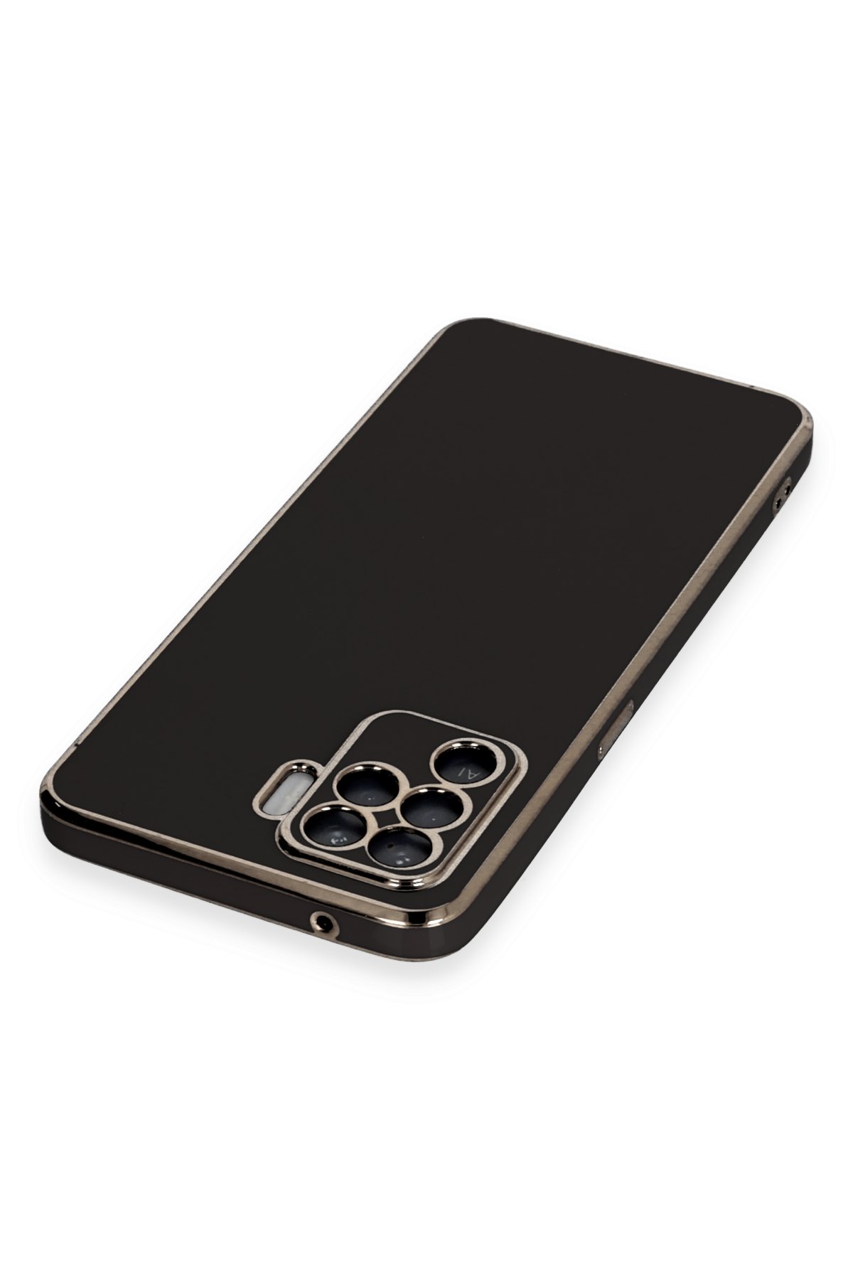 Newface Oppo Reno 5 Lite Kılıf Montreal Yüzüklü Silikon Kapak - Lacivert