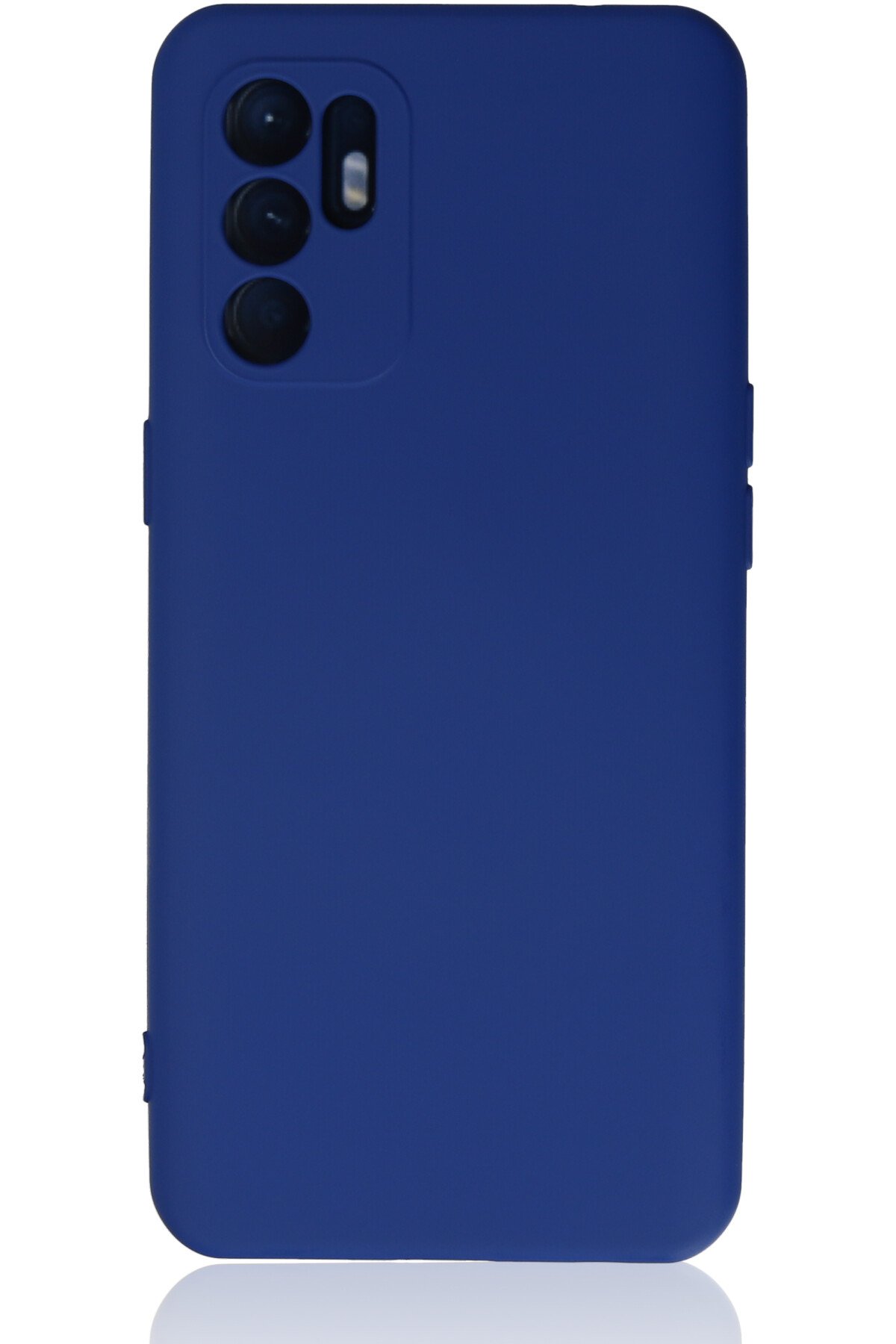 Newface Oppo Reno 6 Kılıf Palm Buzlu Kamera Sürgülü Silikon - Yeşil