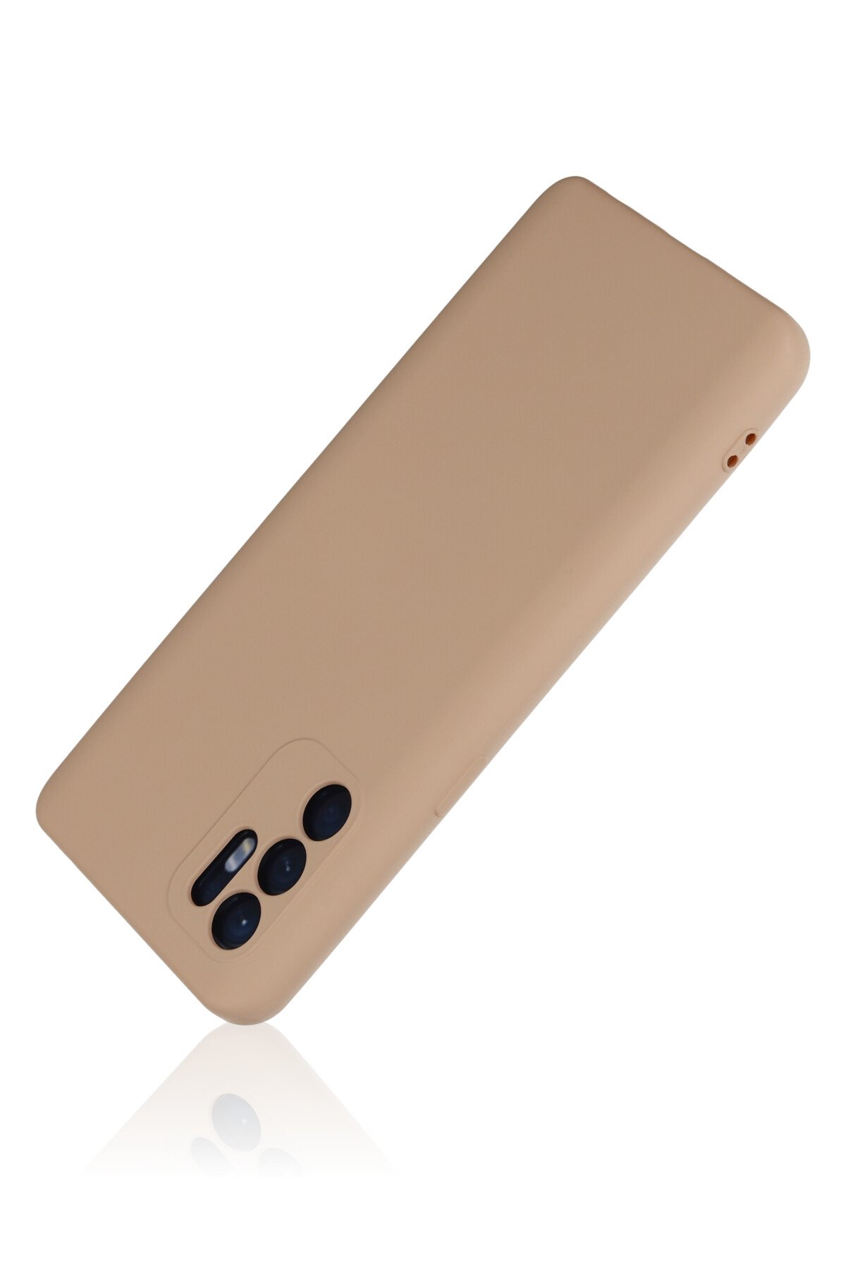 Newface Oppo Reno 6 Kılıf Nano içi Kadife Silikon - Siyah