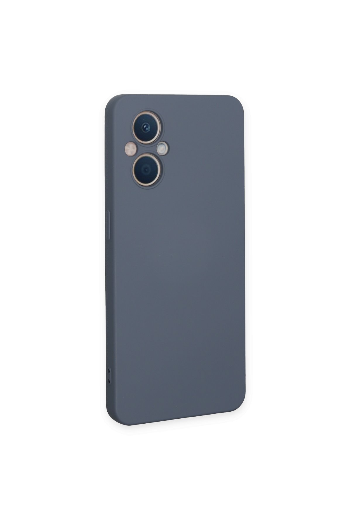 Newface Oppo Reno 8 Lite Kılıf Lansman Glass Kapak - Lacivert