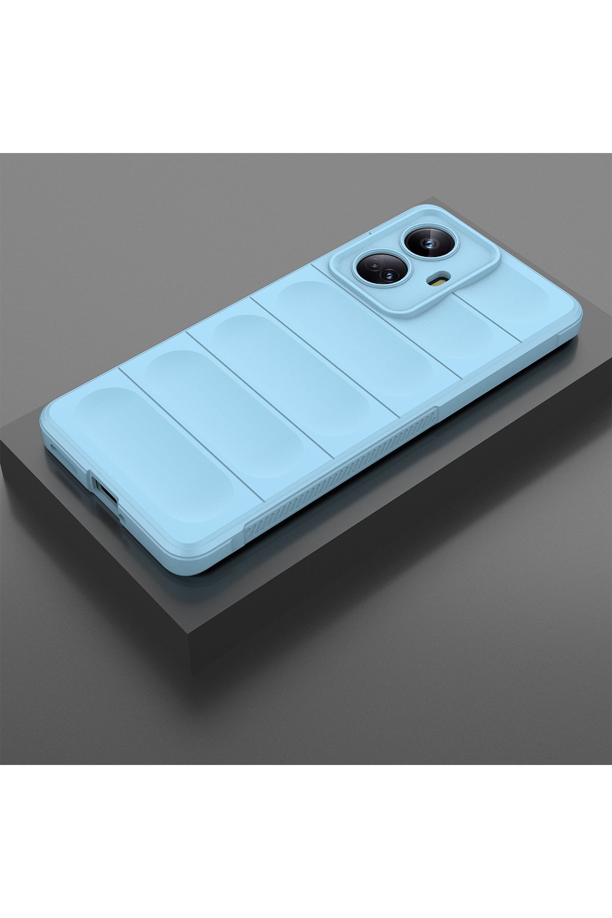 Newface Realme 10 Pro Plus 5G Kılıf Optimum Silikon - Krem