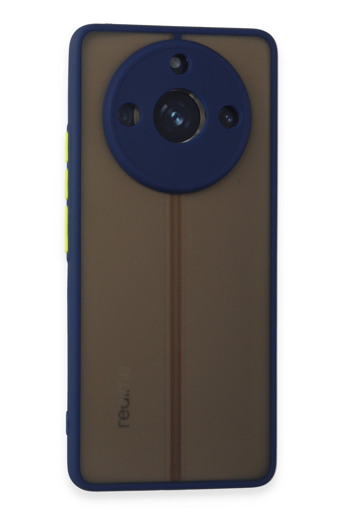 Newface Realme 11 Pro Kılıf Nano içi Kadife Silikon - Mavi