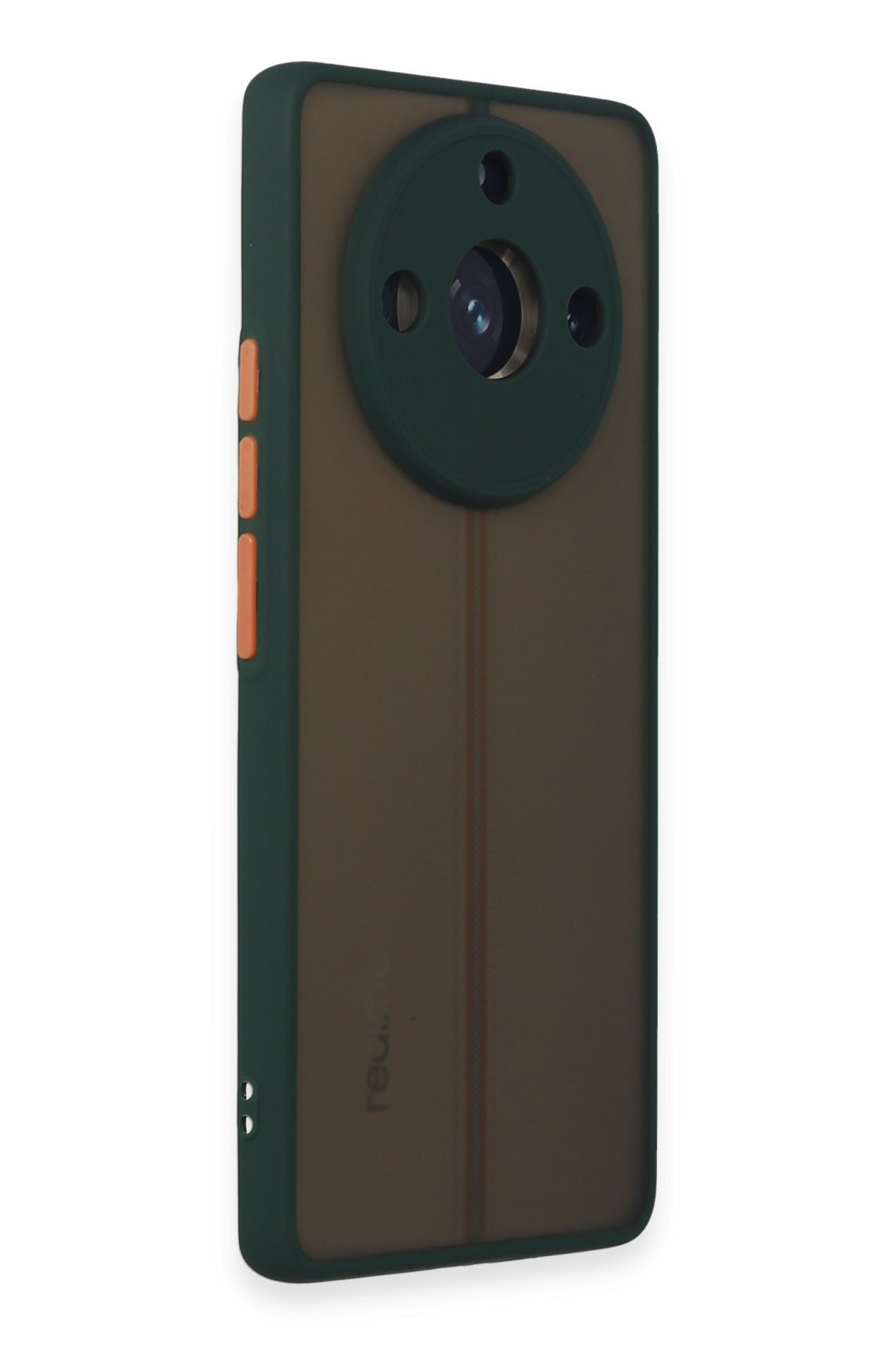 Newface Realme 11 Pro Kılıf Pars Lens Yüzüklü Silikon - Siyah