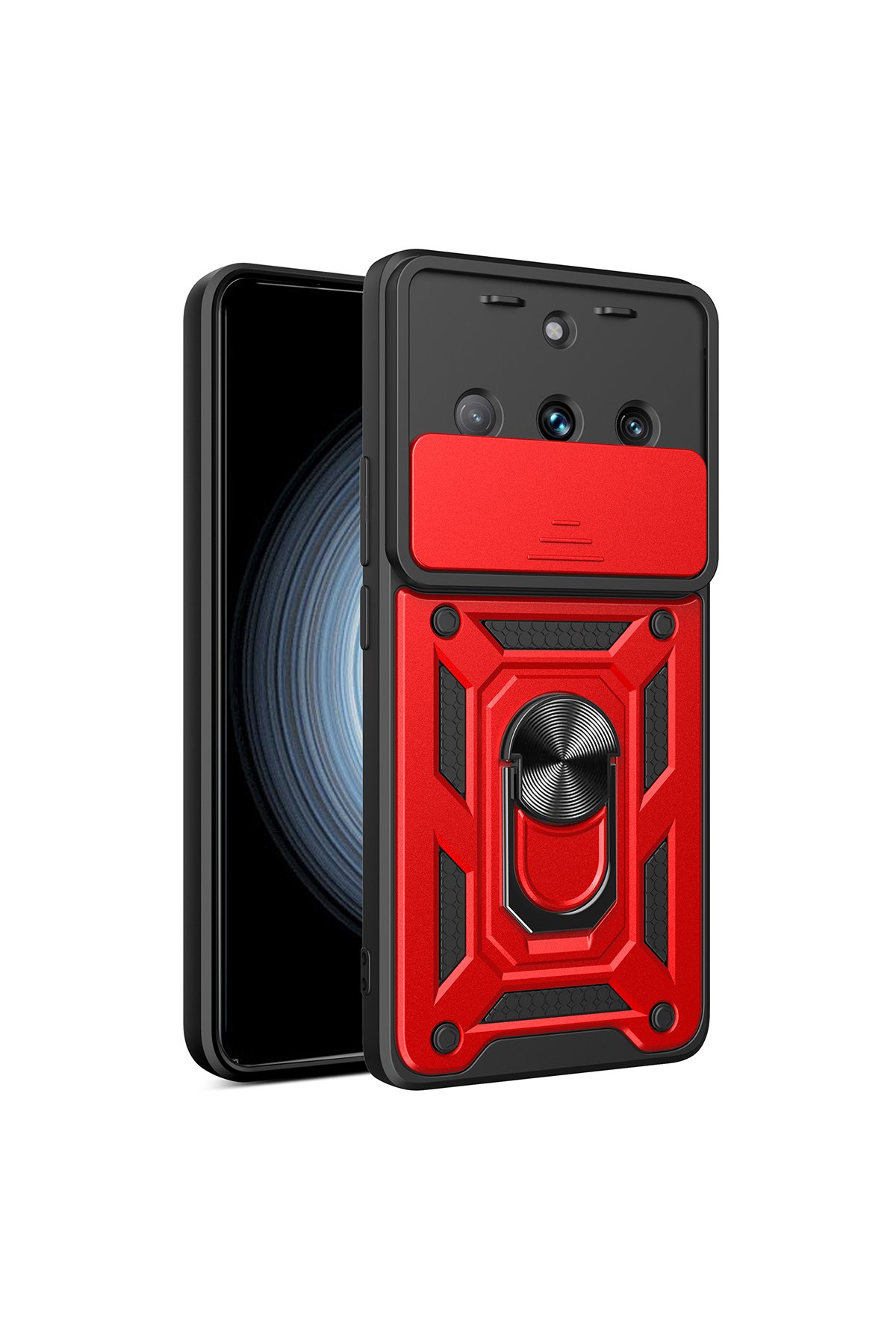 Newface Realme 11 Pro Kılıf Volet Silikon - Kırmızı