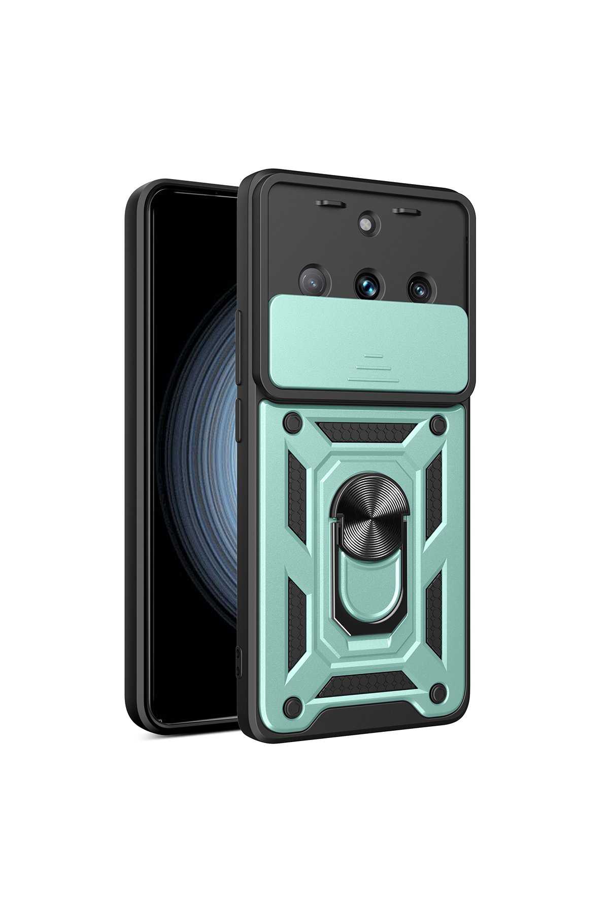 Newface Realme 11 Pro Kılıf Nano içi Kadife Silikon - Pudra