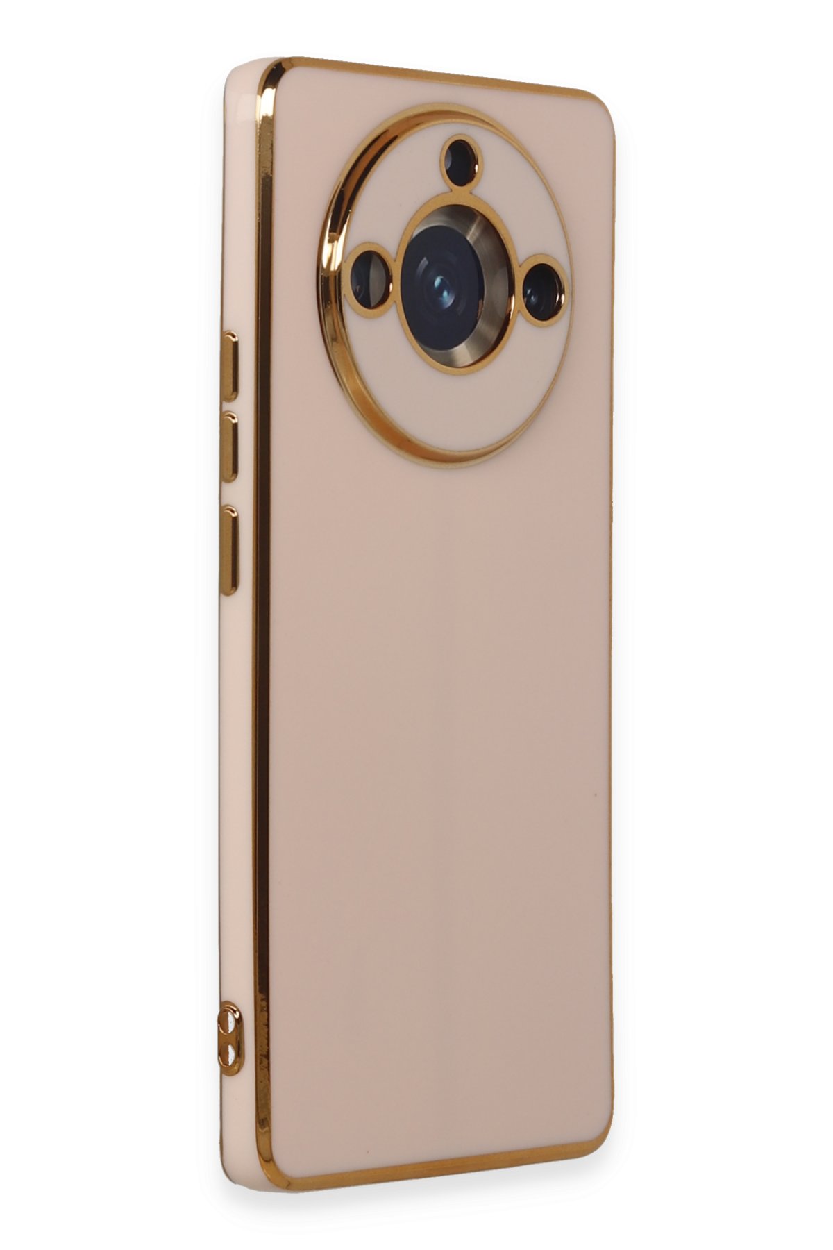 Newface Realme 11 Pro Kılıf Nano içi Kadife Silikon - Pudra