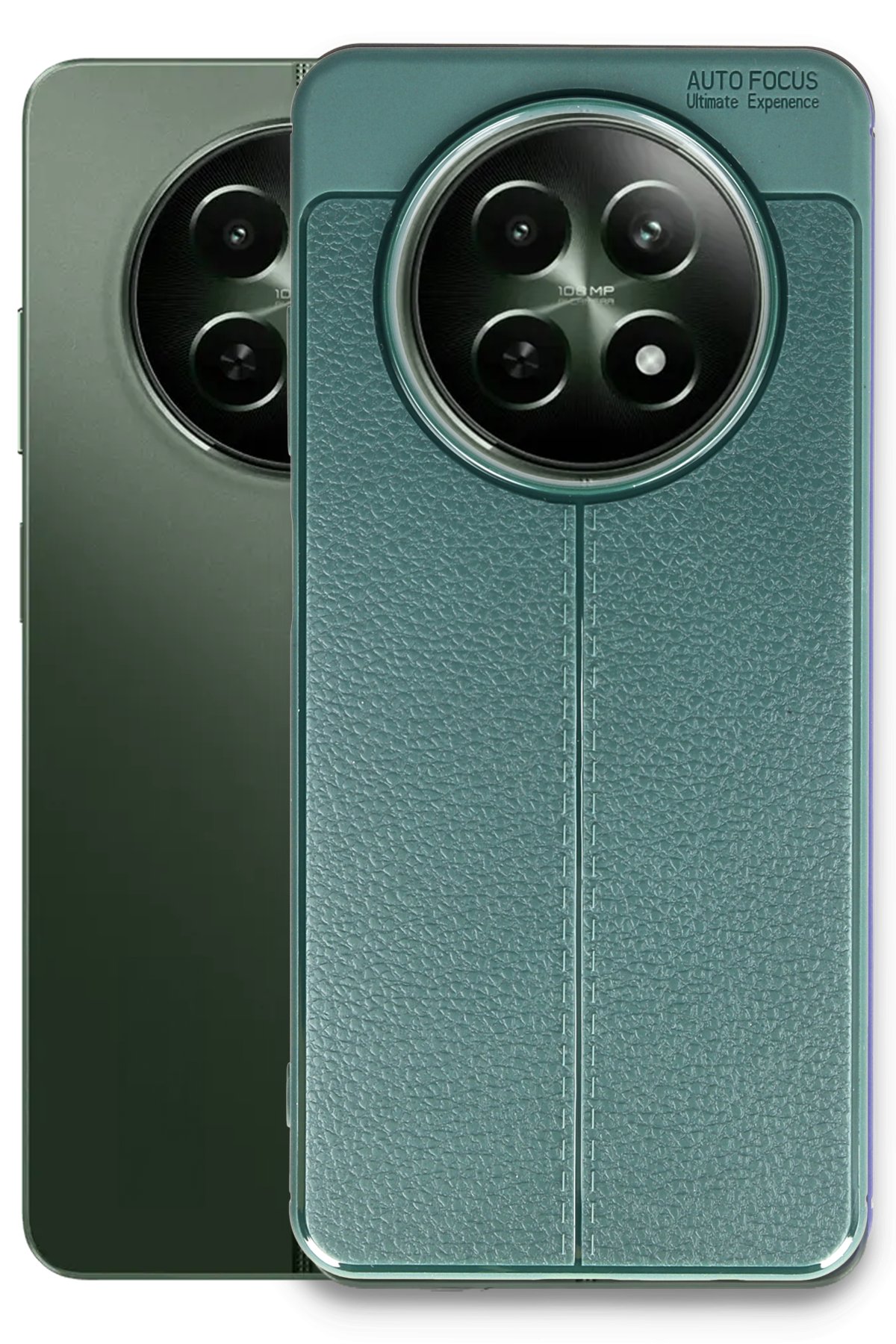 Newface Realme 12 5G Kılıf Aras Deri Kapak - Kırmızı