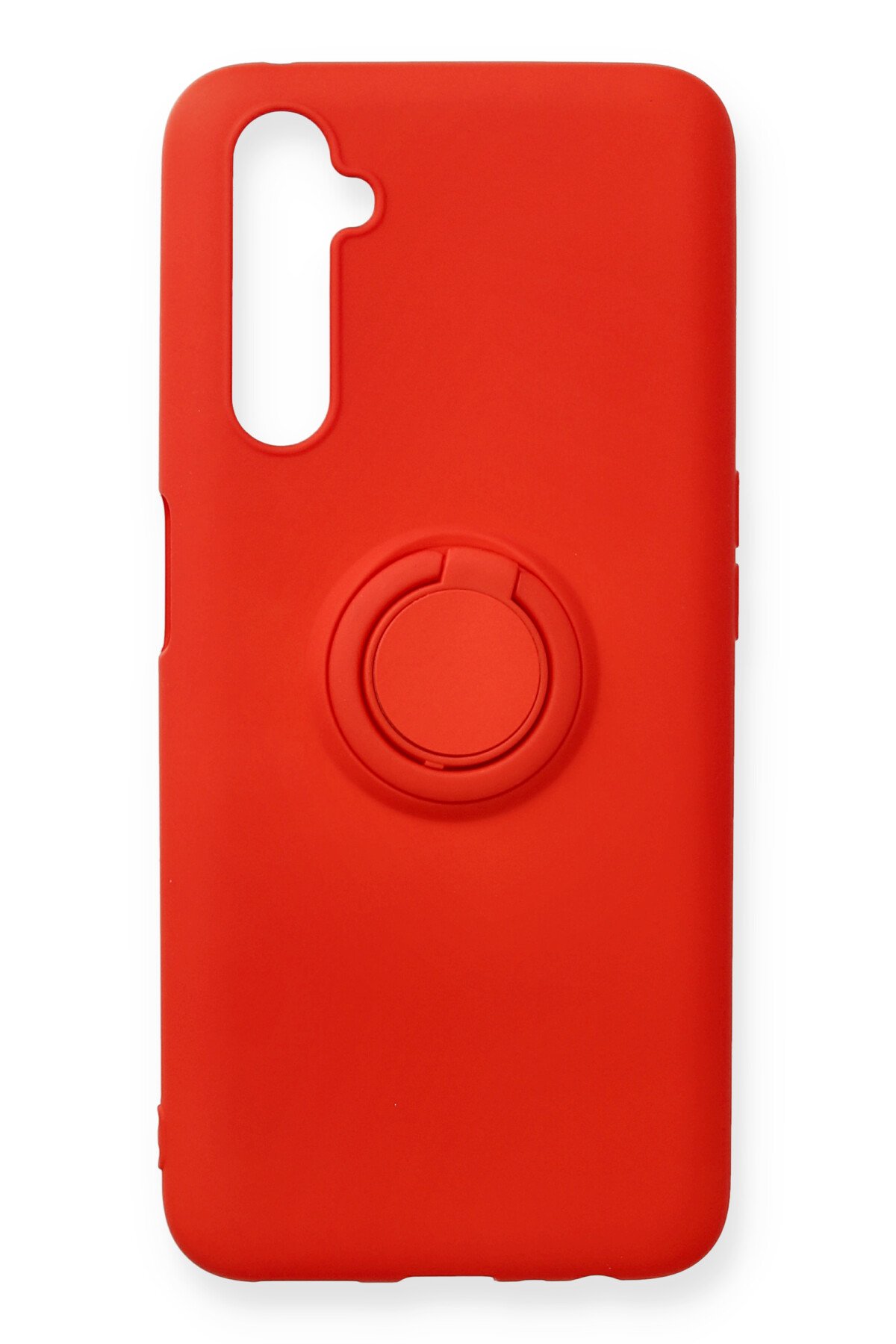 Newface Realme 6 Pro Kılıf Simli Yüzüklü Silikon - Yeşil