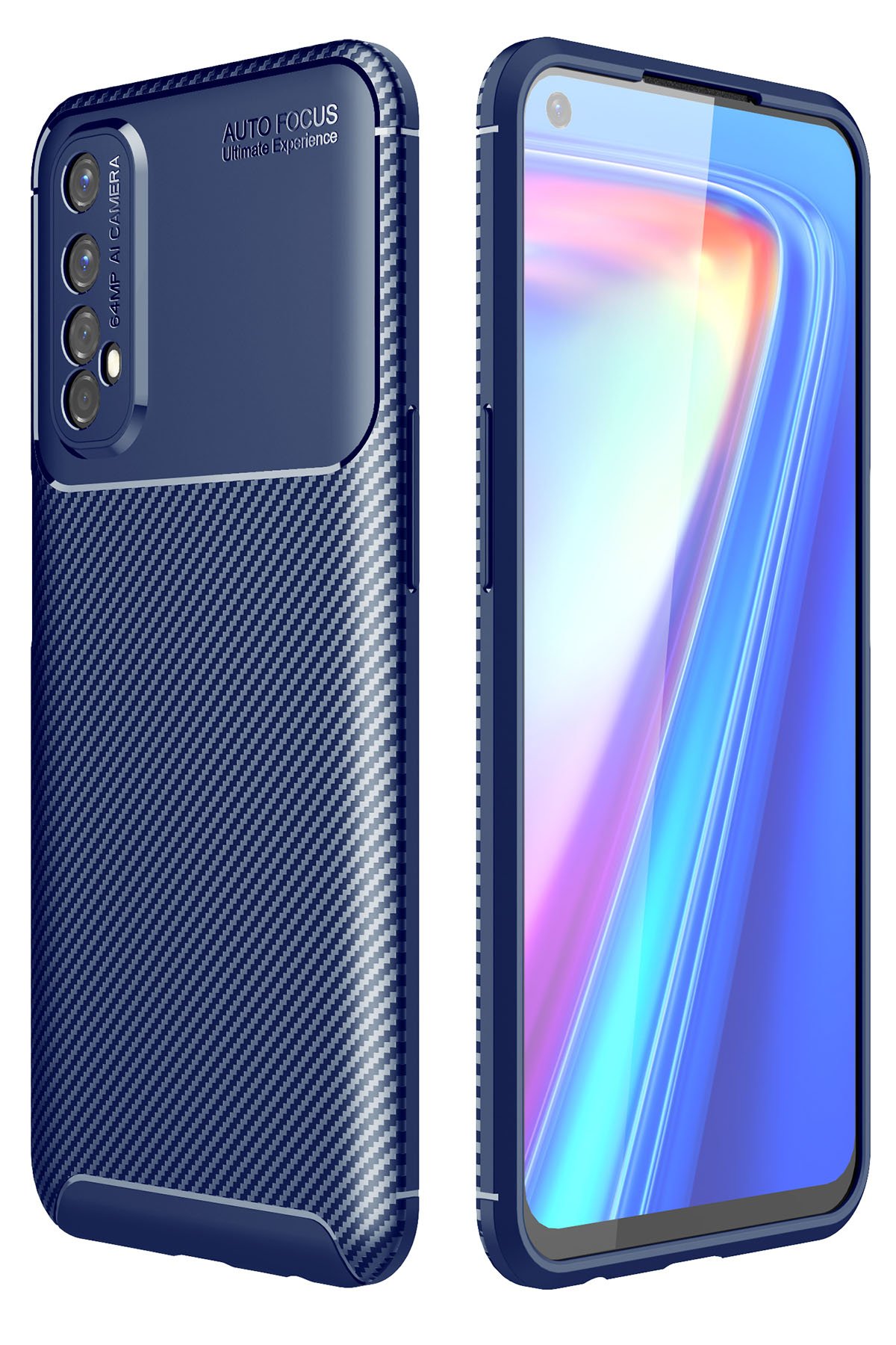 Newface Realme 7 Kılıf First Silikon - Siyah