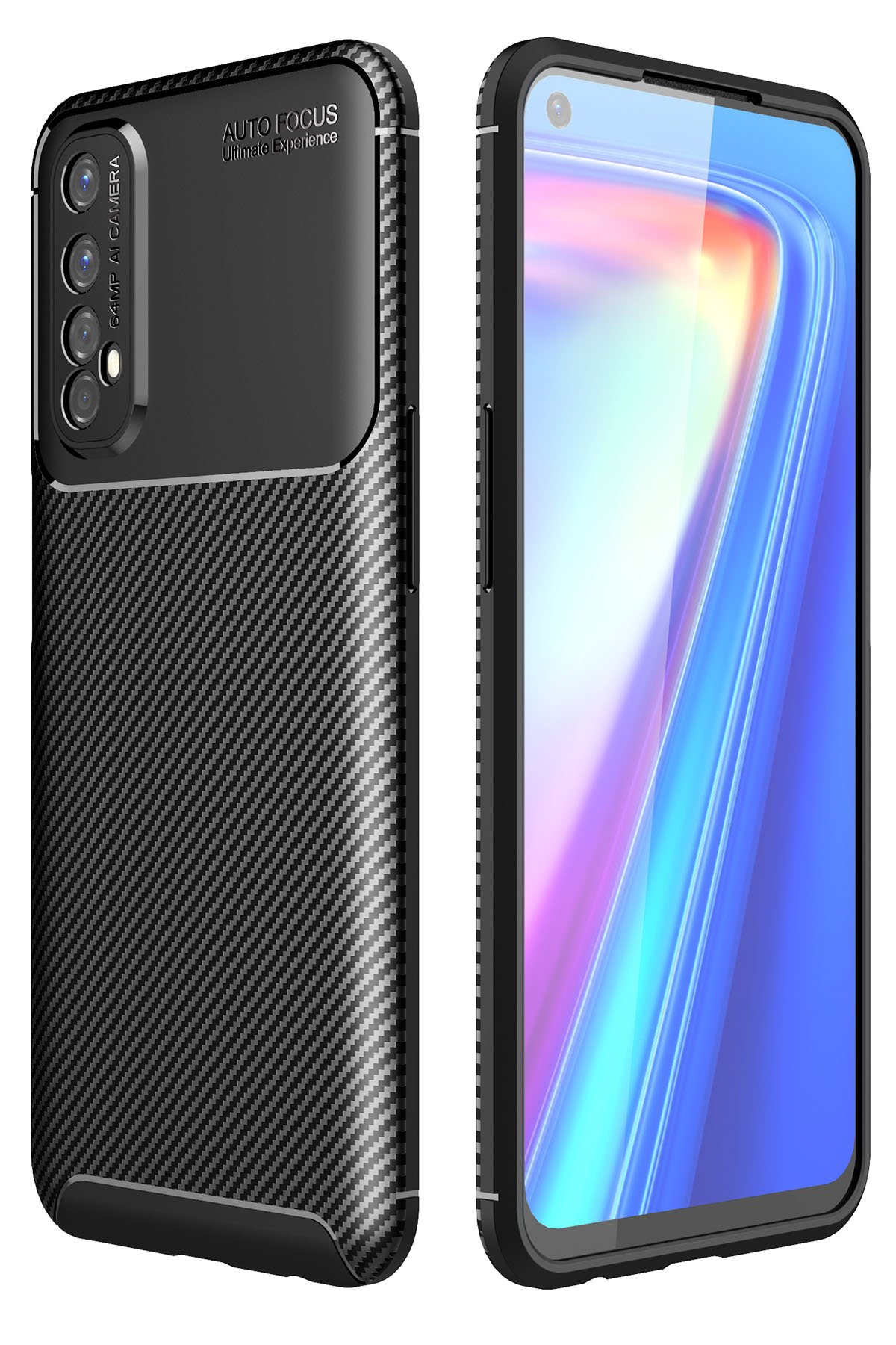 Newface Realme 7 Kılıf Lüx Şeffaf Silikon