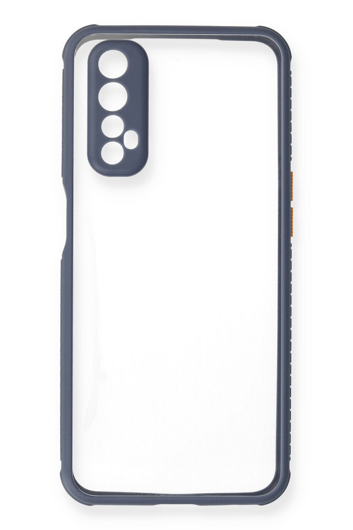 Newface Realme 7 Kılıf Range Yüzüklü Silikon - Mavi
