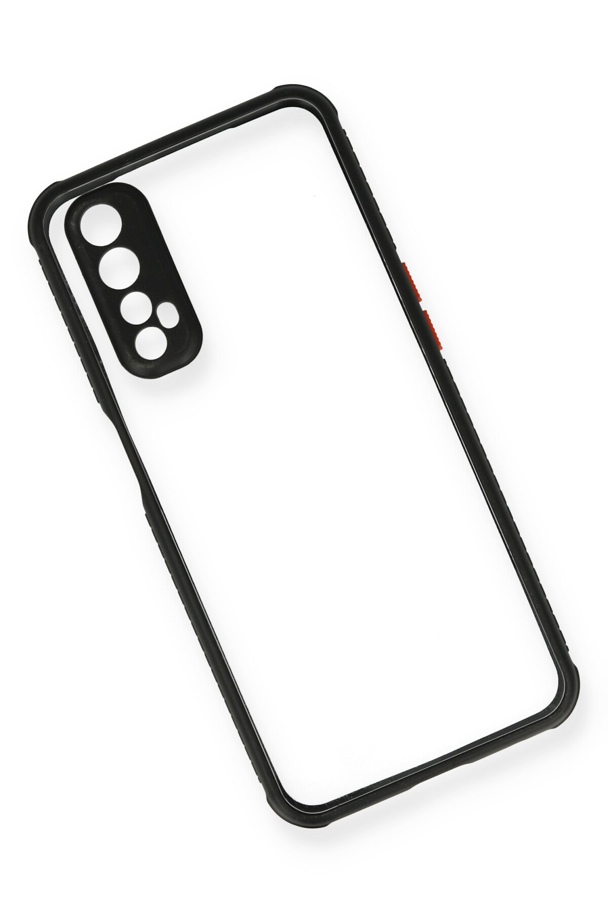 Newface Realme 7 Kılıf Miami Şeffaf Silikon - Gri