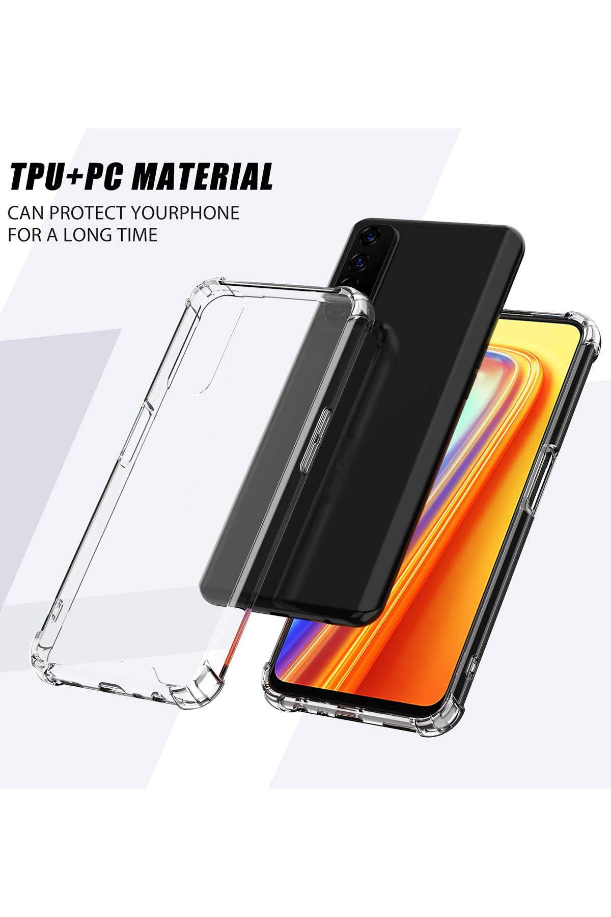 Newface Realme 7 Kılıf Nano içi Kadife Silikon - Kiremit