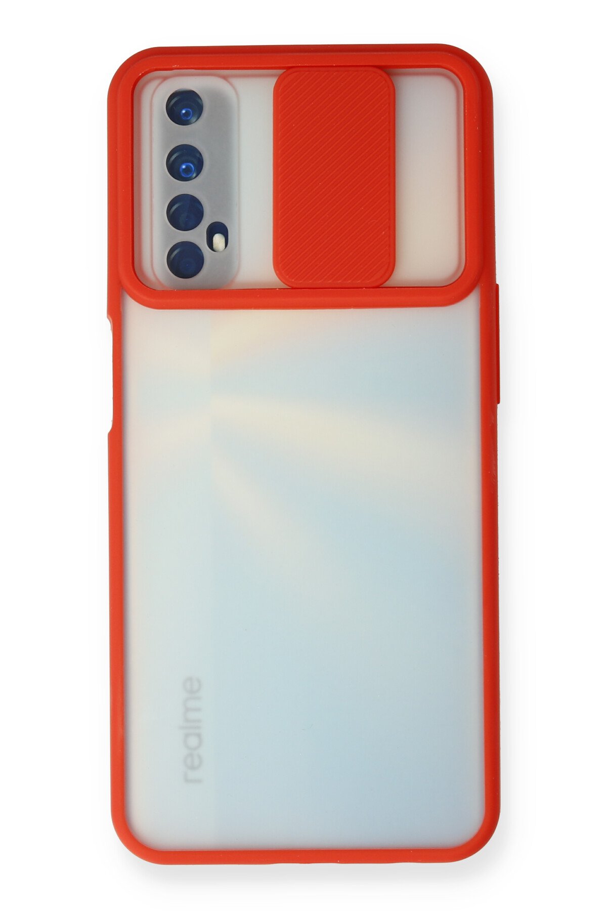 Newface Realme 7 Kılıf Nano içi Kadife Silikon - Kiremit