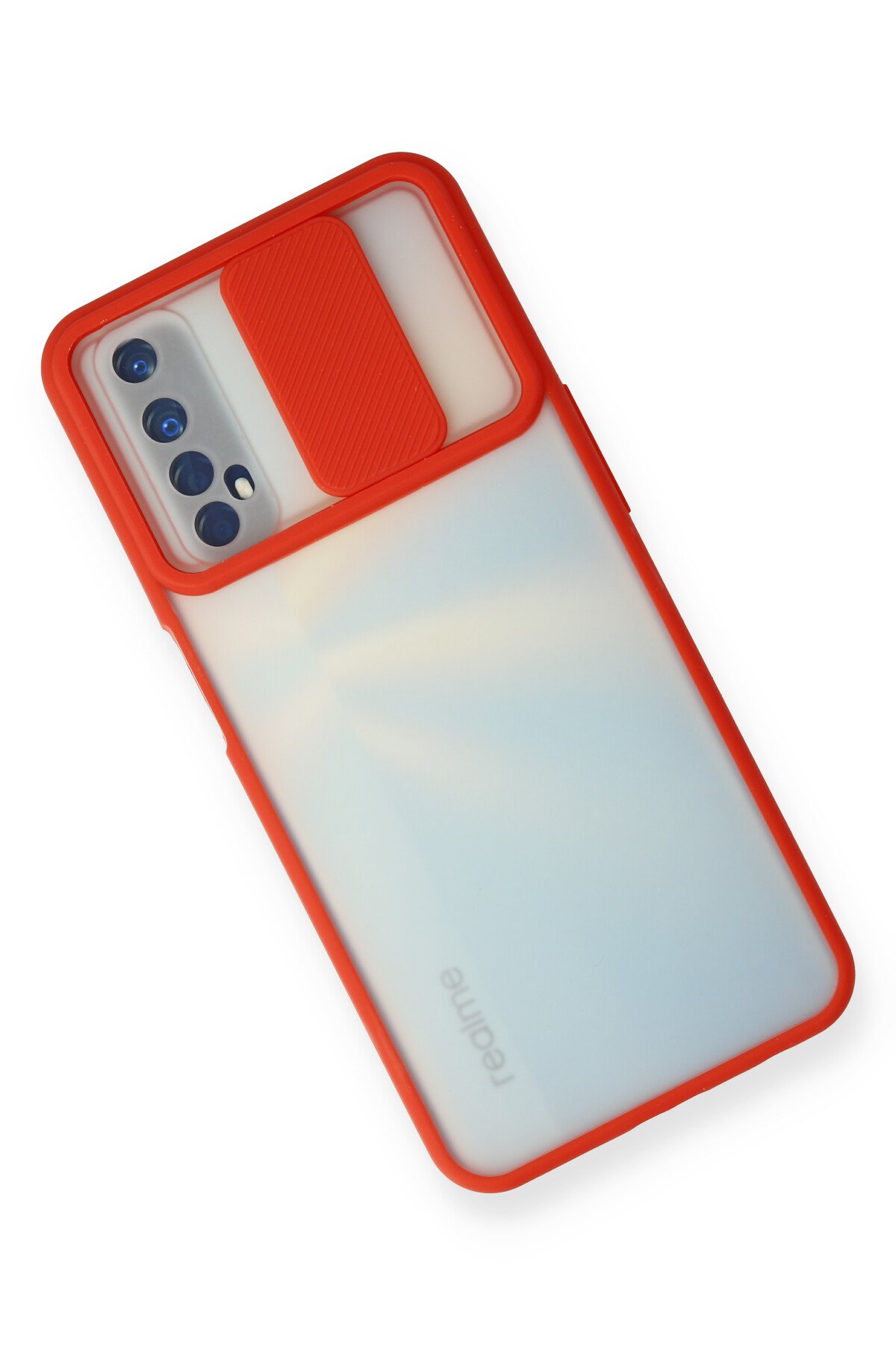 Newface Realme 7 Kılıf Nano içi Kadife Silikon - Kiremit