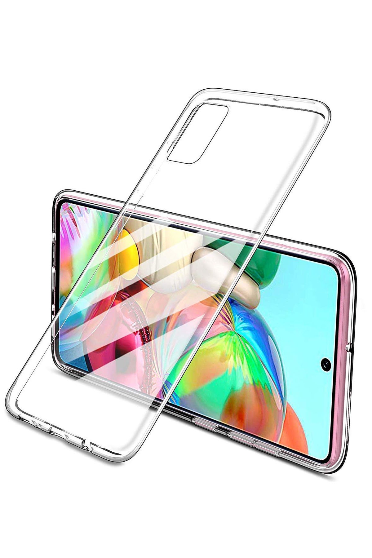 Newface Realme 7 Pro Kılıf Miami Şeffaf Silikon - Gri