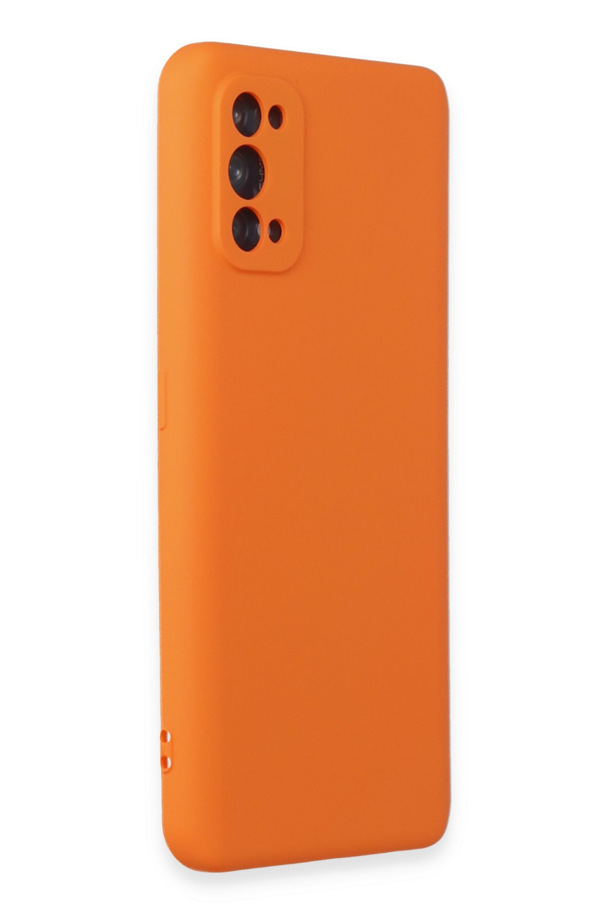 Newface Realme 7 Pro Kılıf Nano içi Kadife Silikon - Turuncu