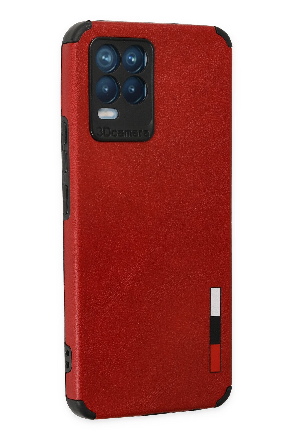 Newface Realme 8 Pro Kılıf Platin Kamera Koruma Silikon - Kırmızı