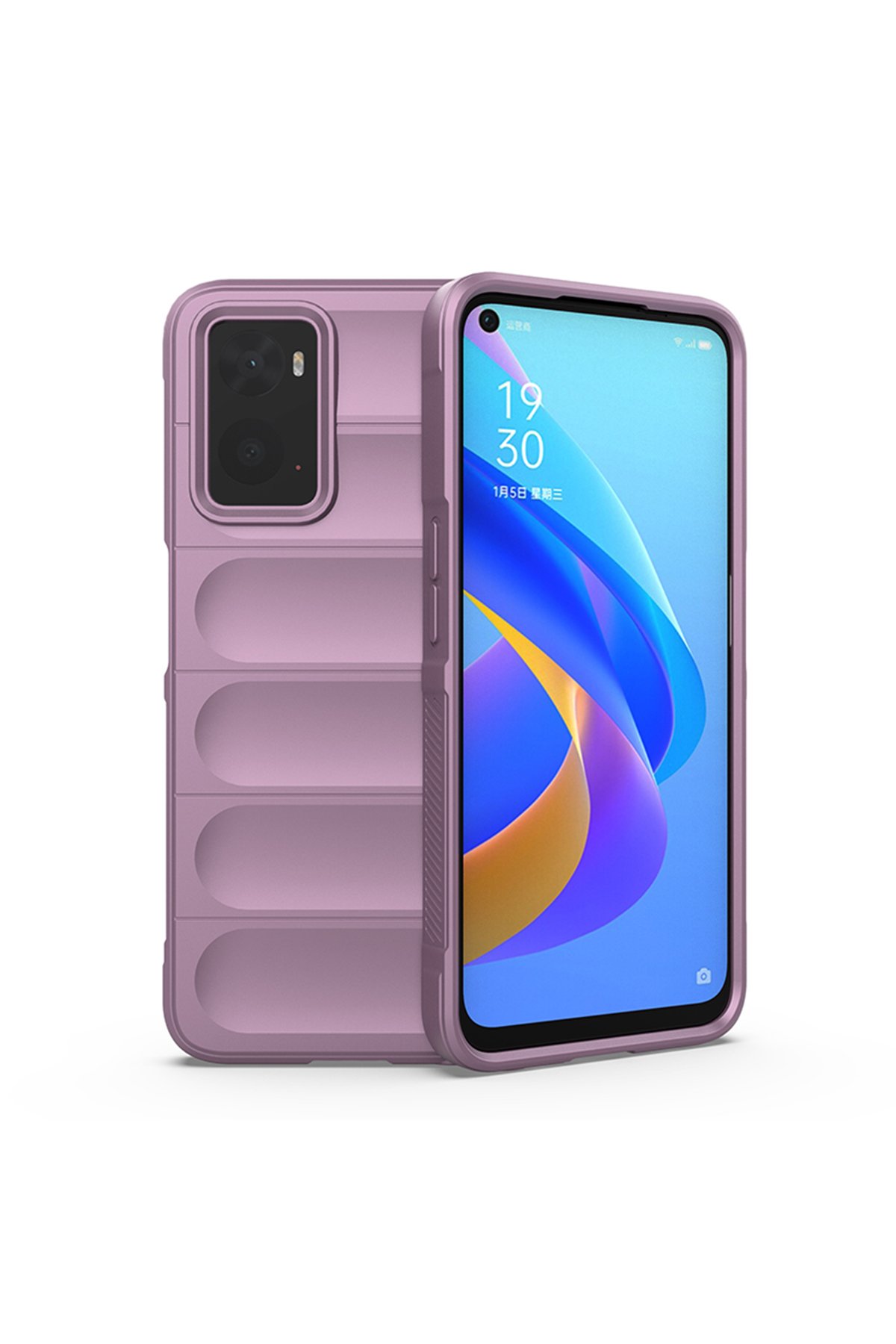 Newface Realme 9i 4G Kılıf Nano içi Kadife Silikon - Lacivert