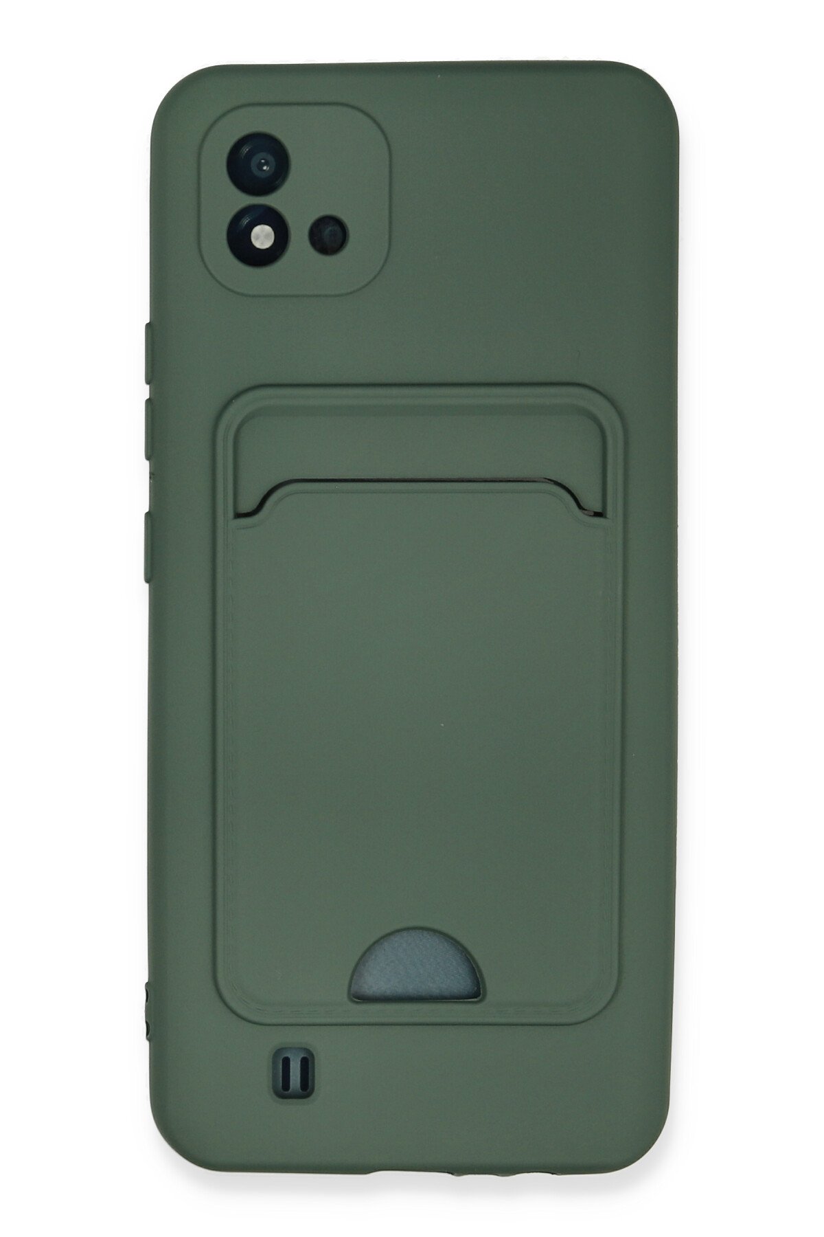 Newface Realme C11 2021 Kılıf Nano içi Kadife Silikon - Kırmızı